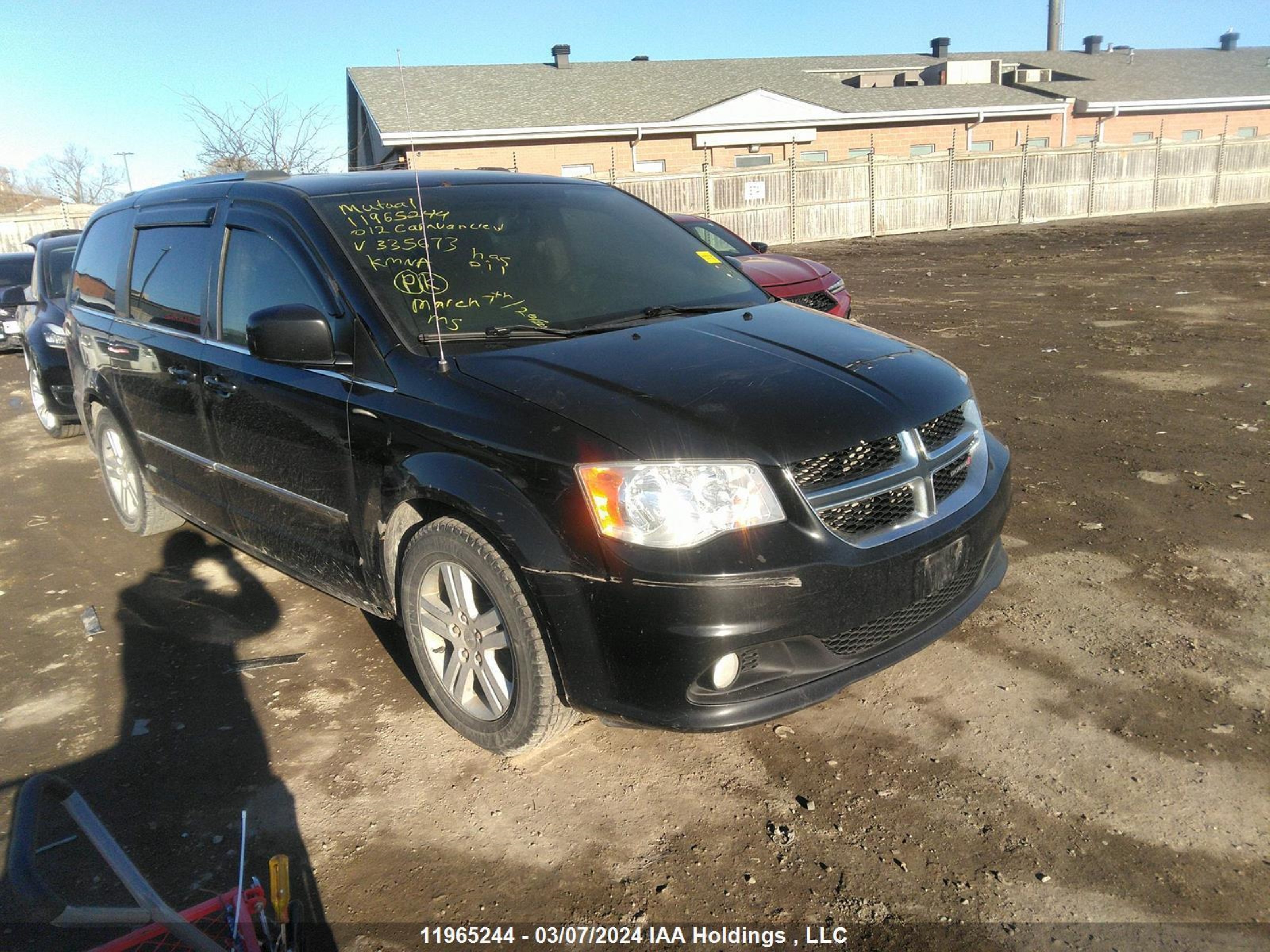 DODGE CARAVAN 2012 2c4rdgdg6cr335673