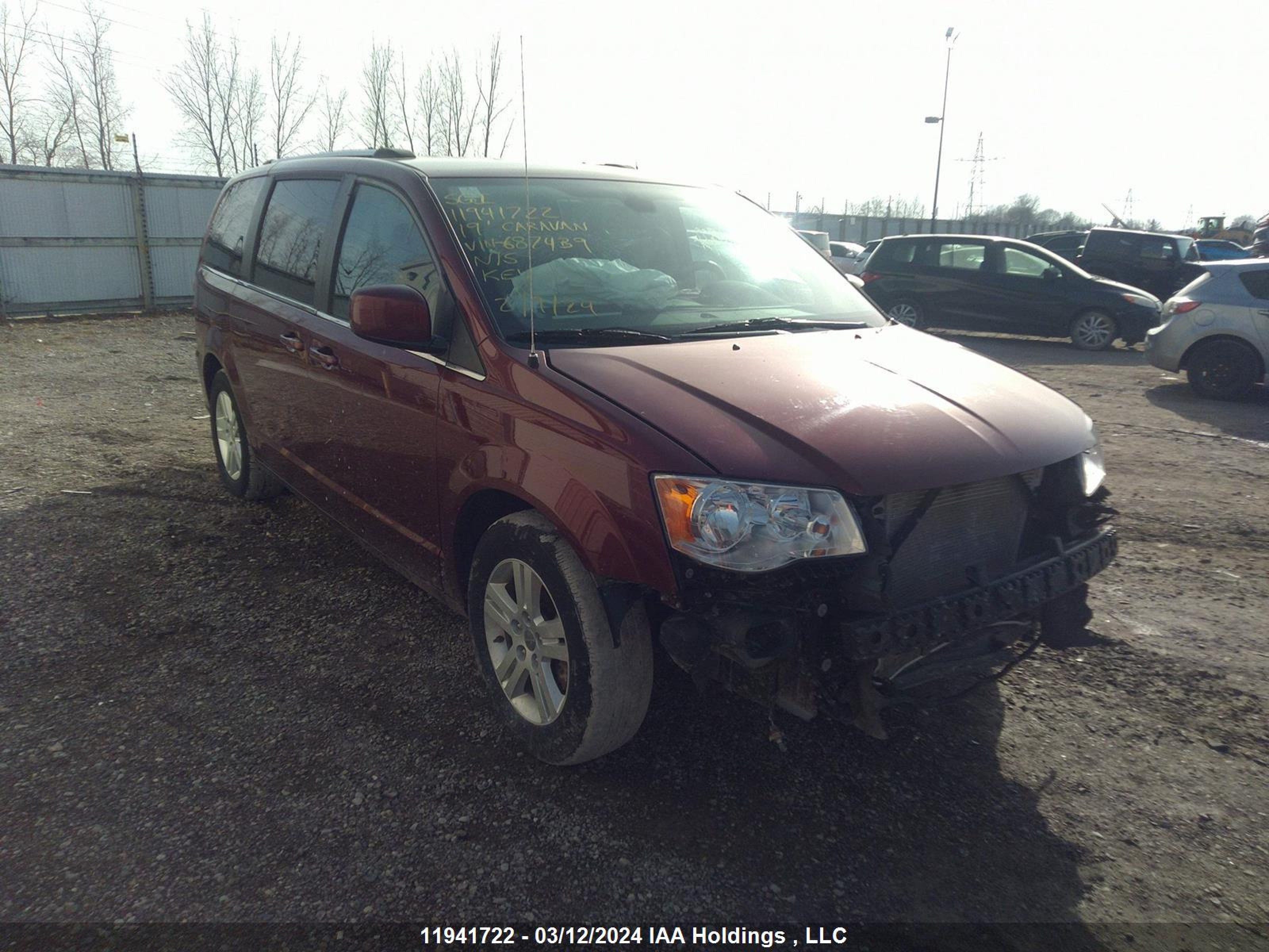 DODGE CARAVAN 2019 2c4rdgdg6kr687439