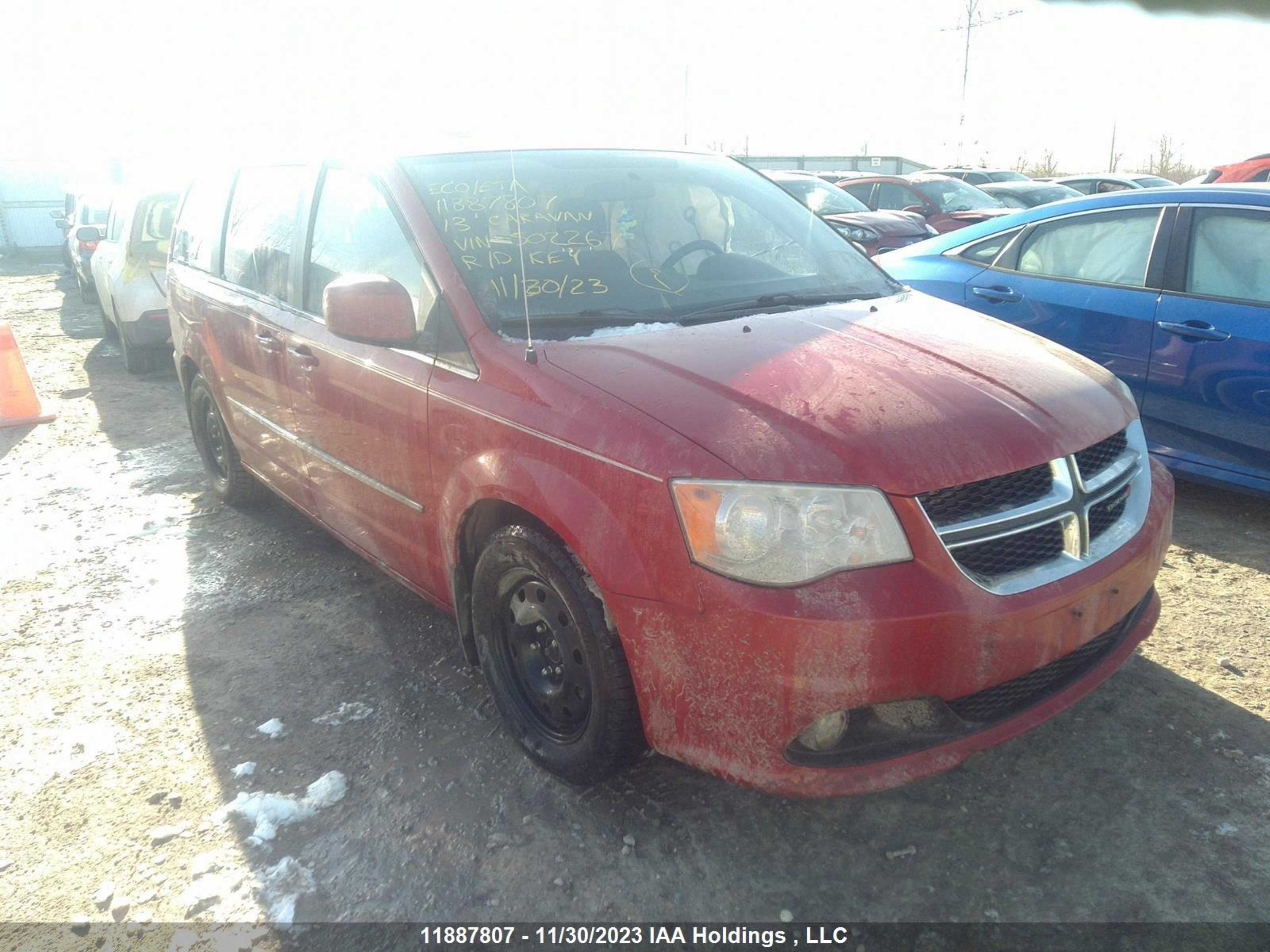 DODGE CARAVAN 2013 2c4rdgdg7dr502267