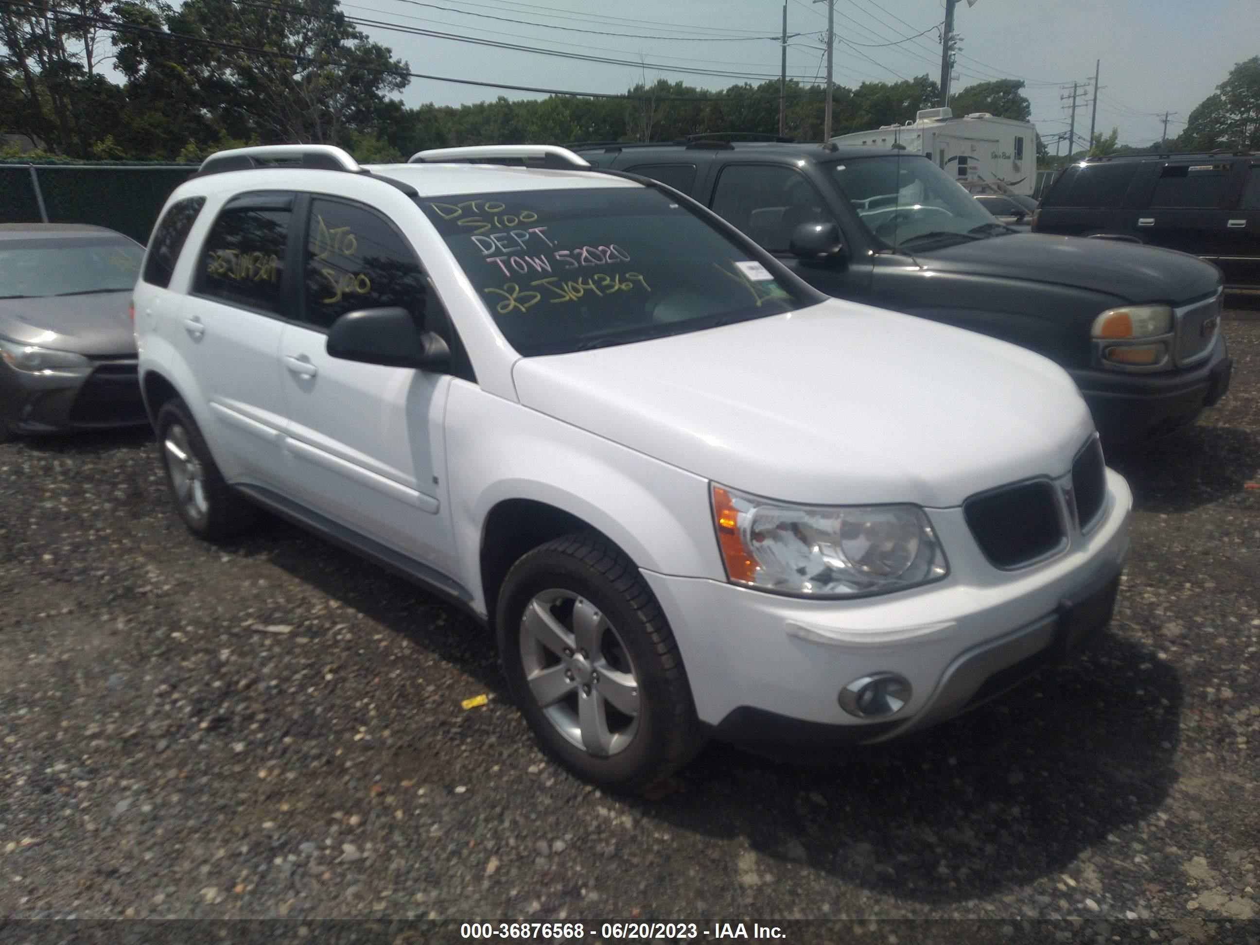 PONTIAC TORRENT 2008 2ckdl43f186065239