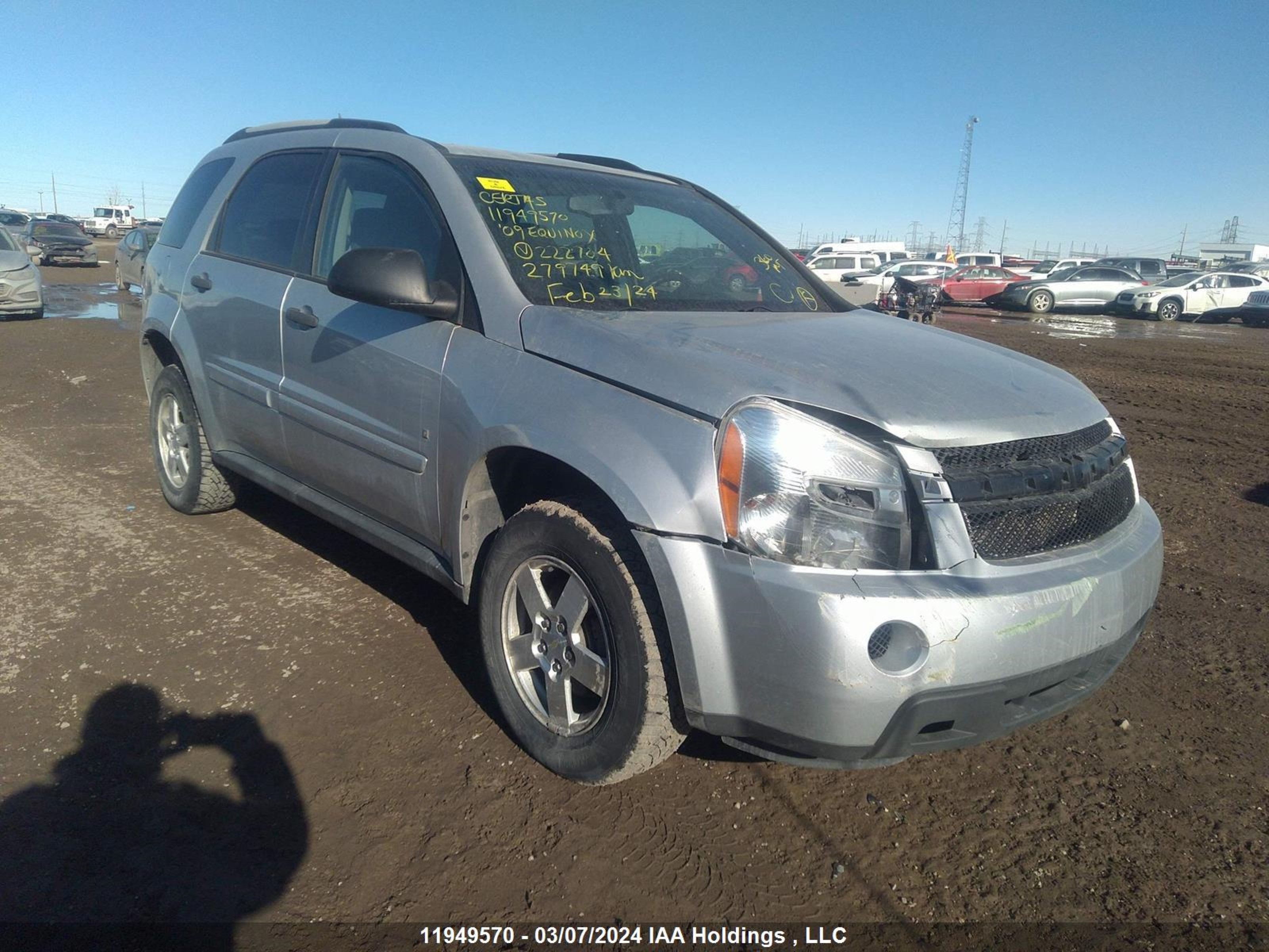 CHEVROLET EQUINOX 2009 2cndl23f996222704