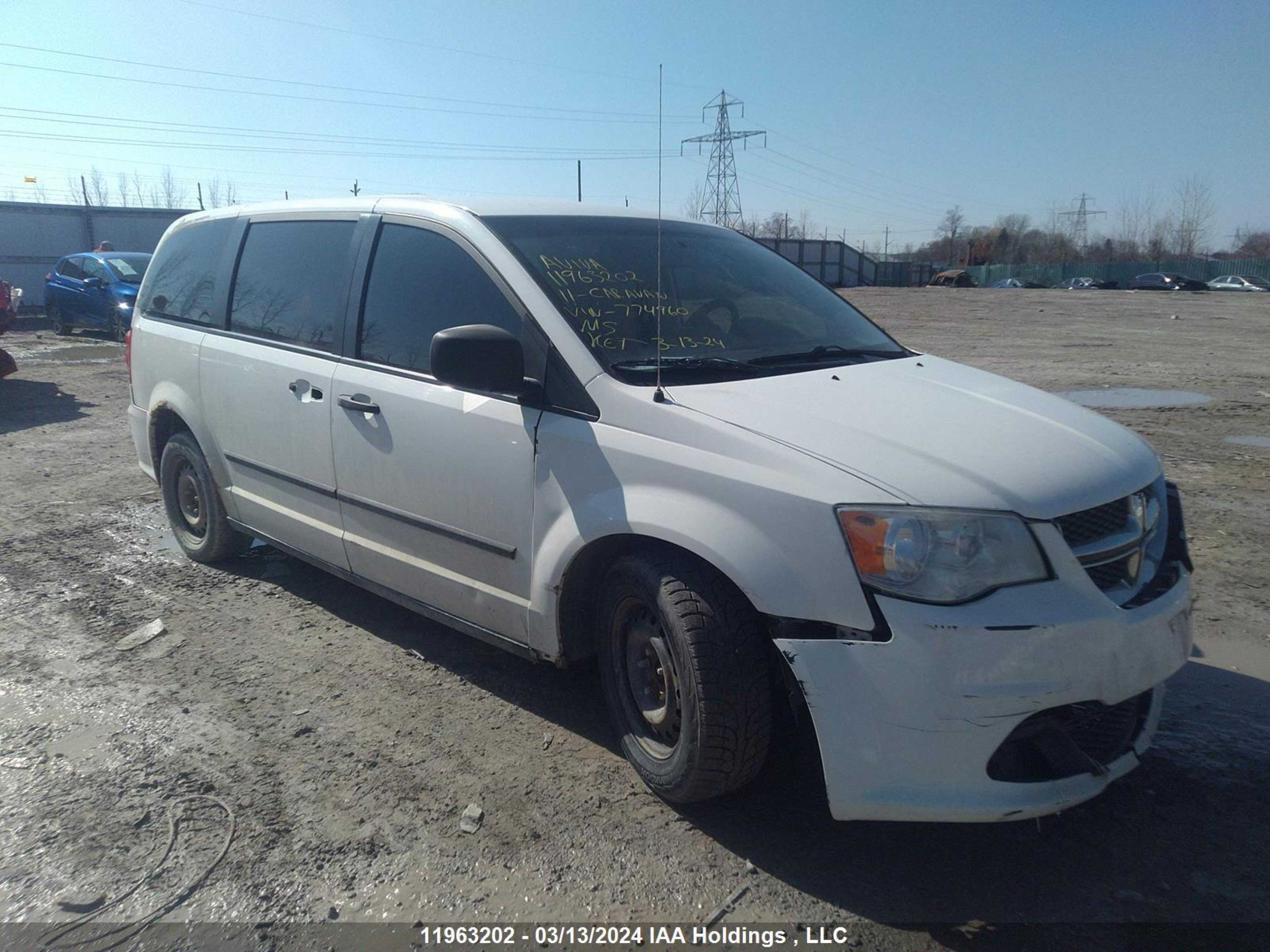 DODGE CARAVAN 2011 2d4rn4dg5br774960