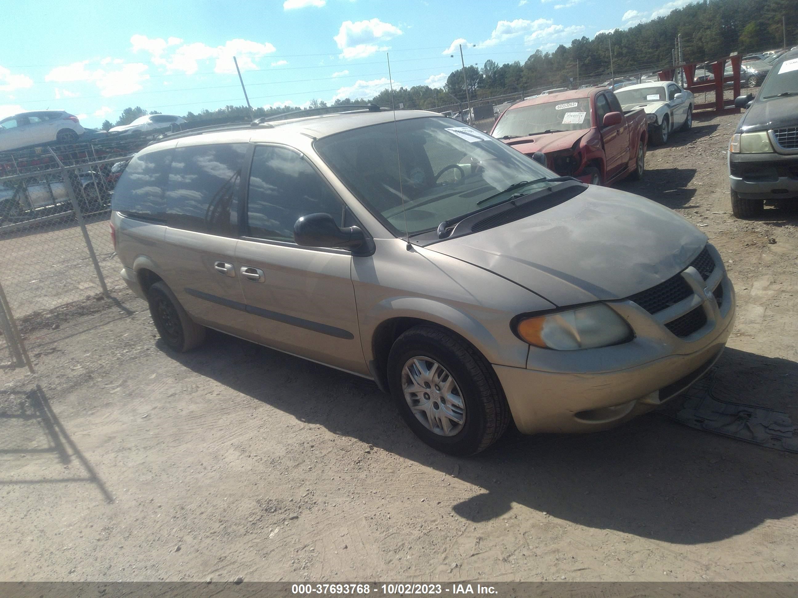 DODGE CARAVAN 2003 2d8gp34l63r209089