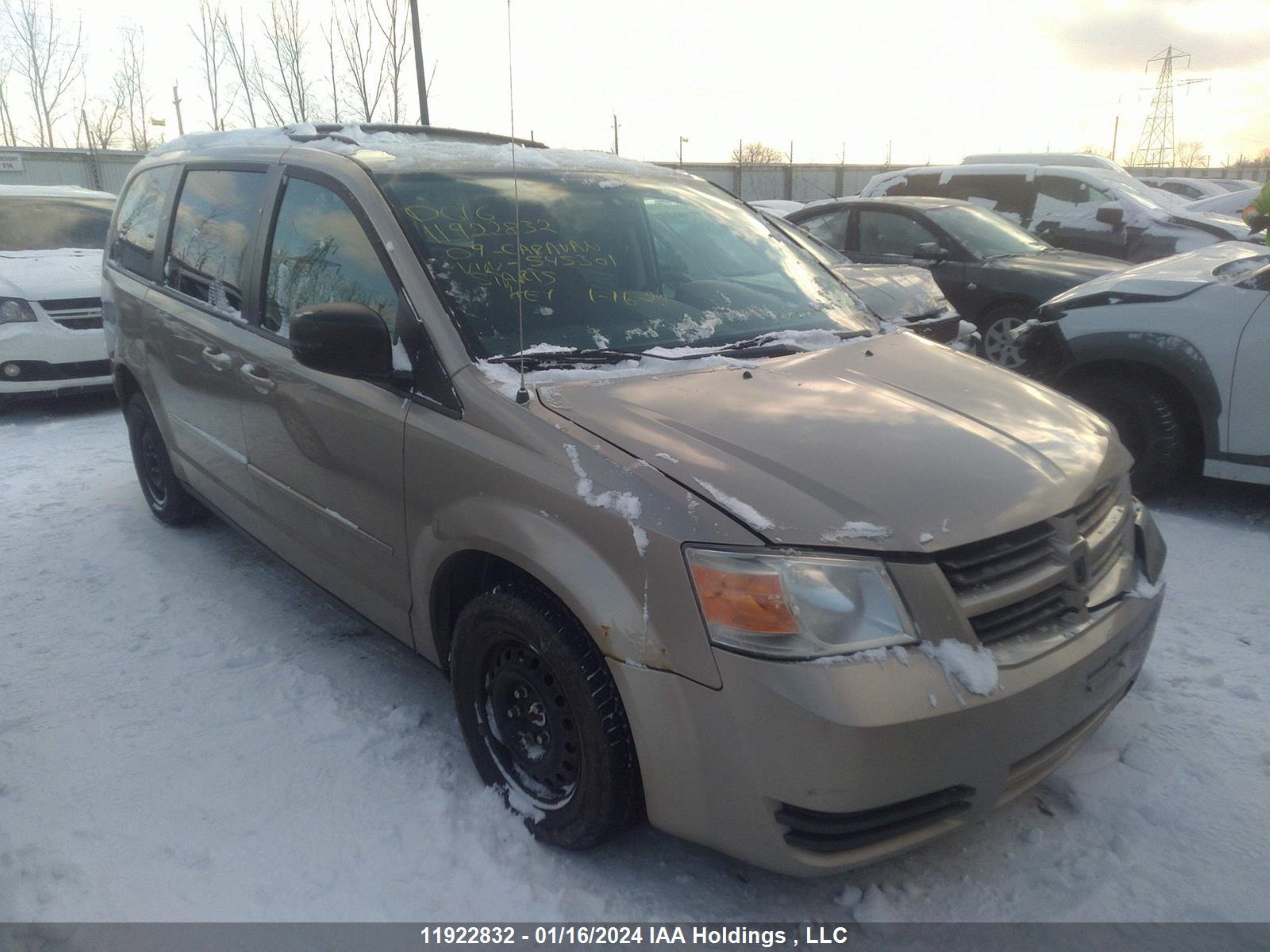 DODGE CARAVAN 2009 2d8hn44e09r545301