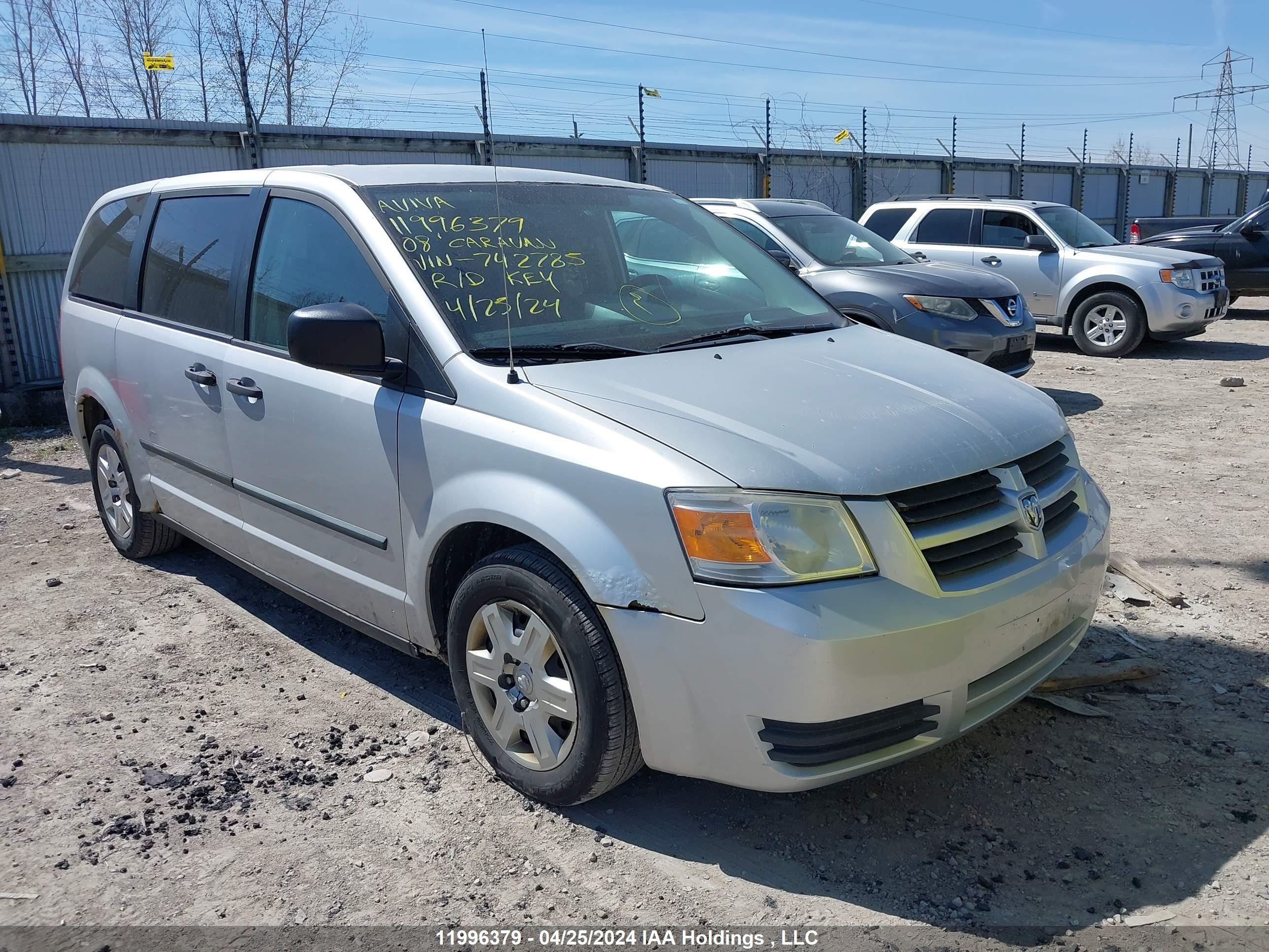 DODGE CARAVAN 2008 2d8hn44h28r742785