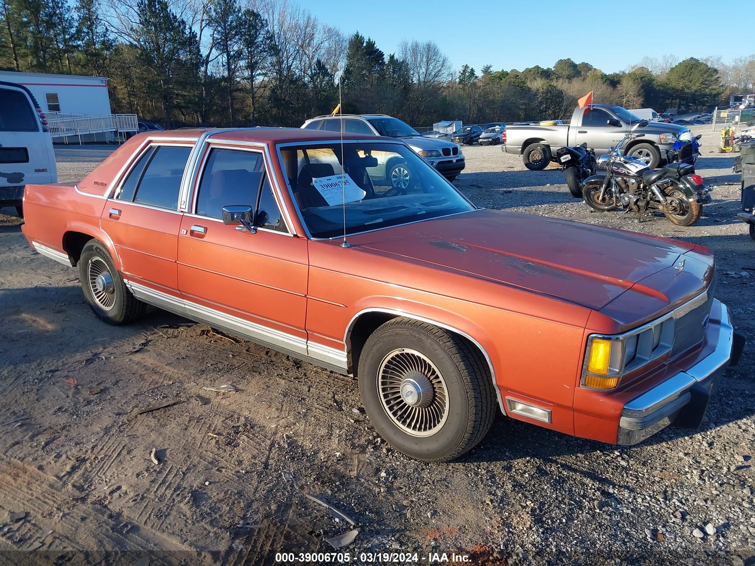 FORD CROWN VICTORIA 1989 2fabp74f2kx118699