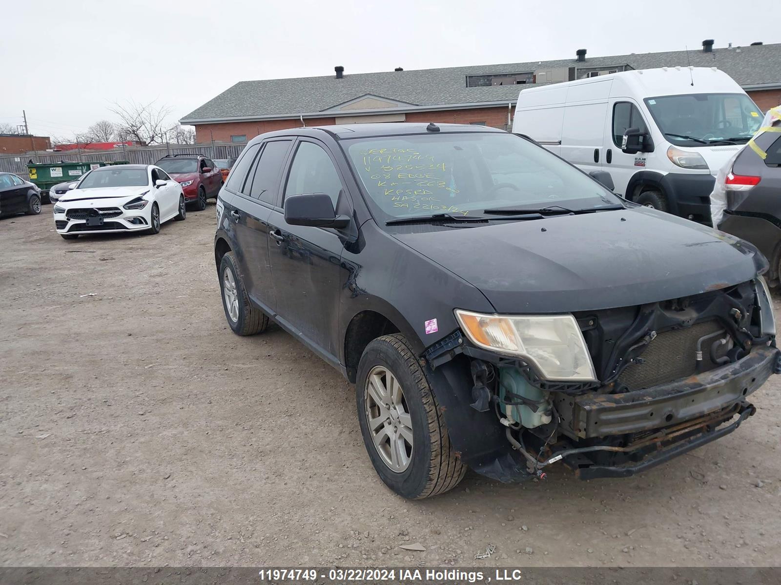 FORD EDGE 2008 2fmdk38c08bb25534