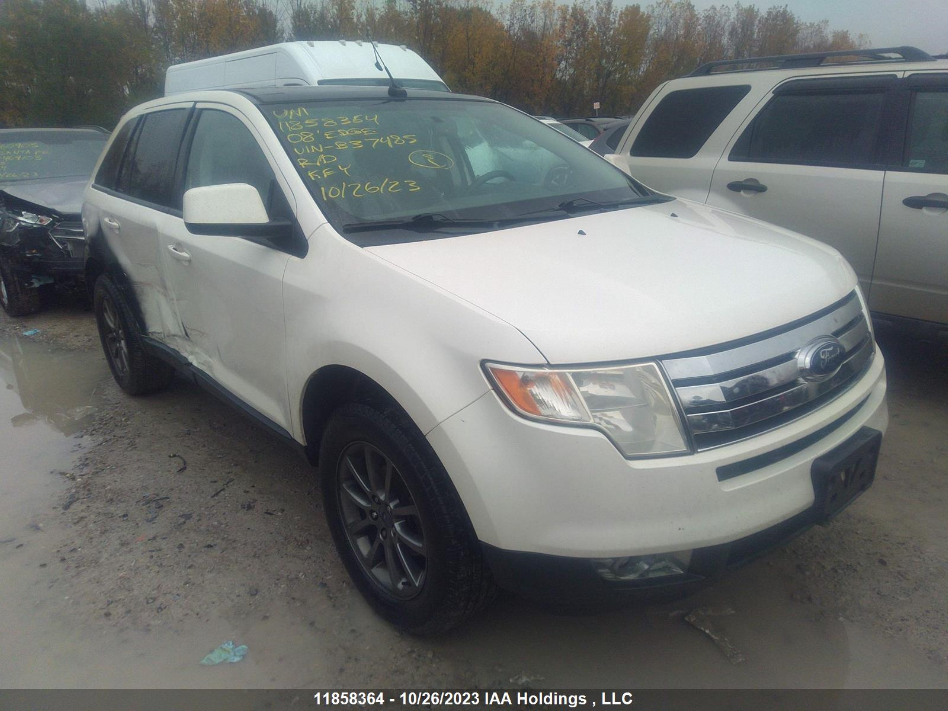 FORD EDGE 2008 2fmdk38c78bb37485