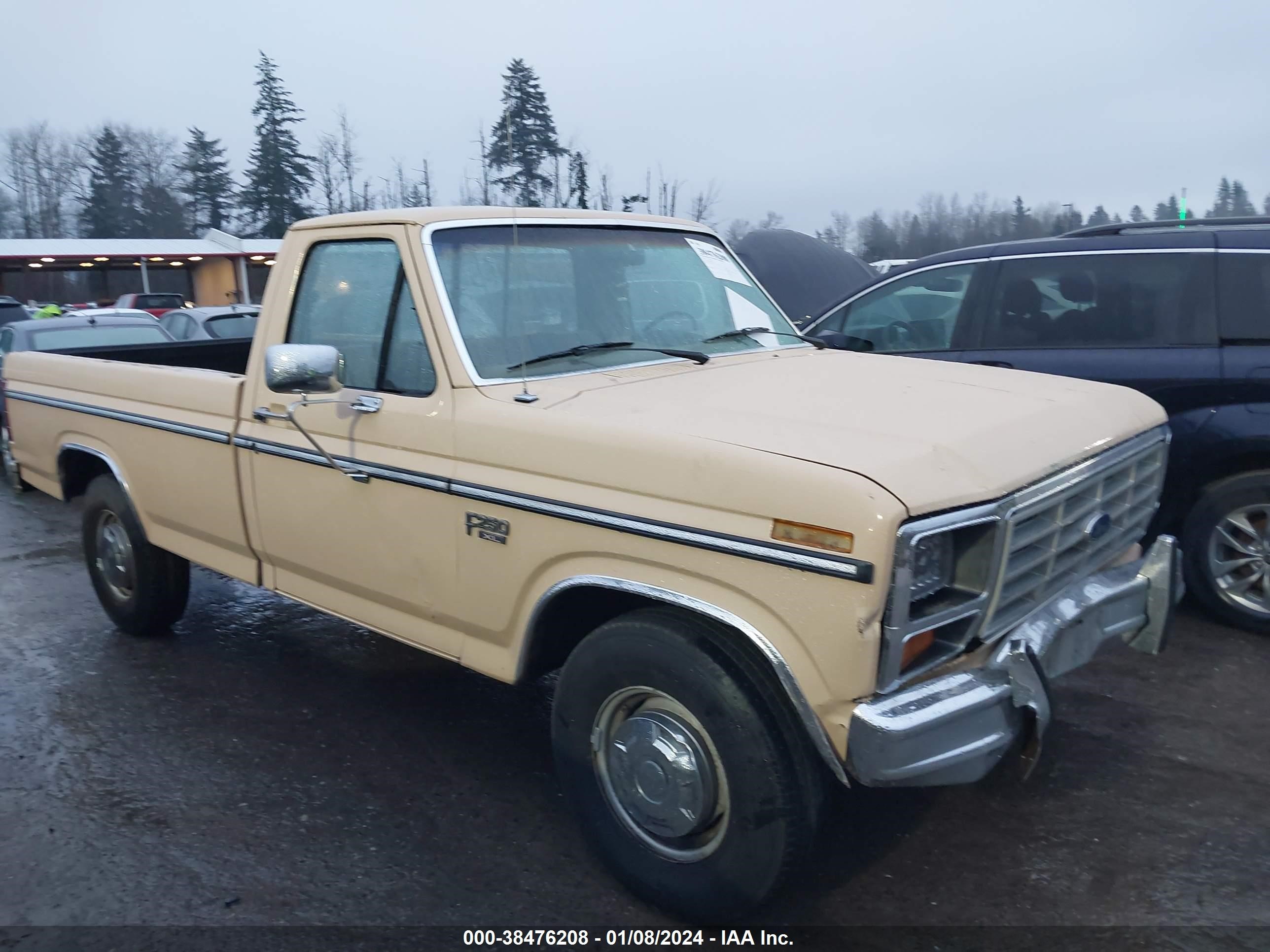 FORD F250 1986 2ftef25hxgcb81321