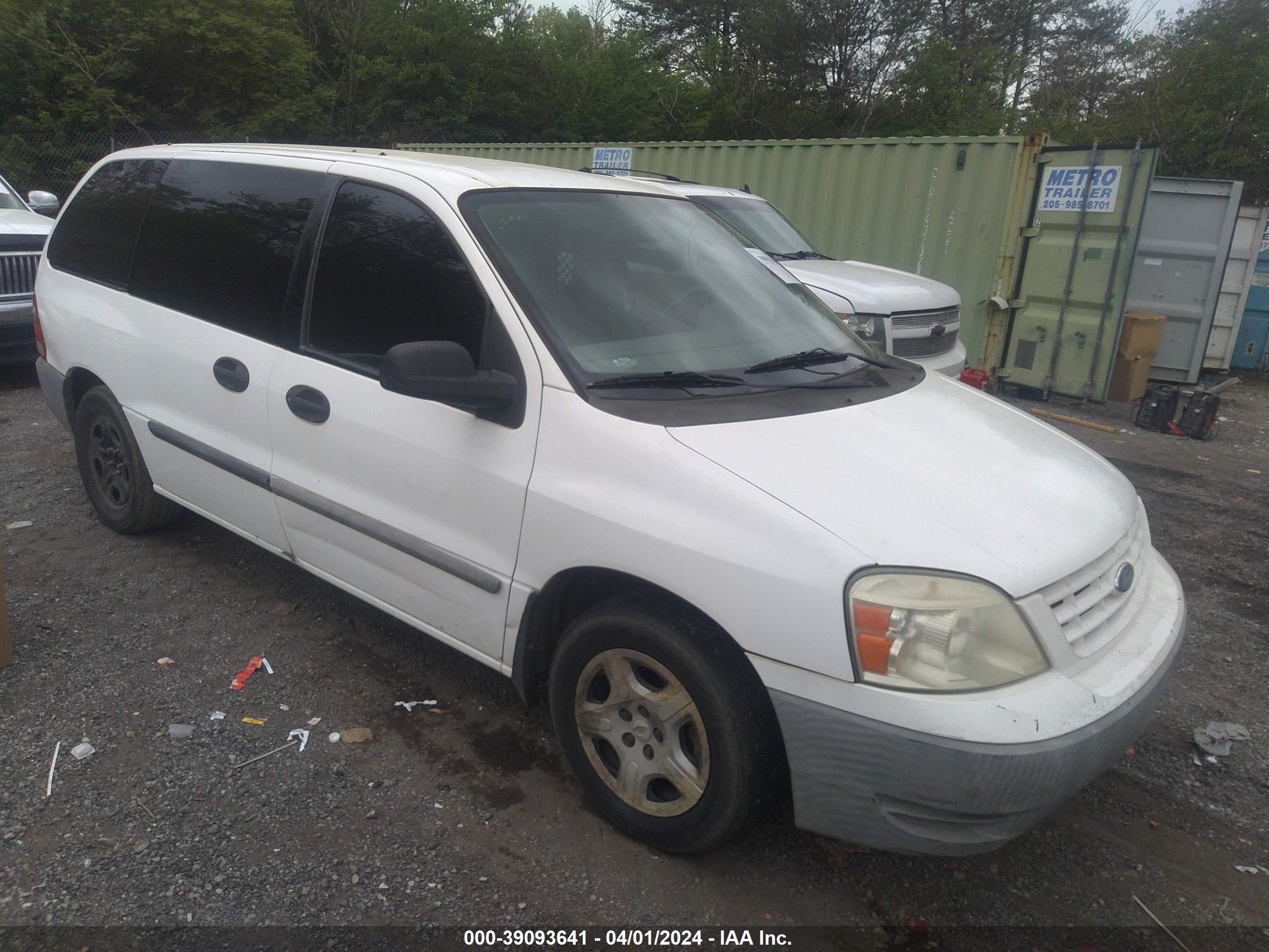 FORD FREESTAR 2007 2ftza54687ba14995