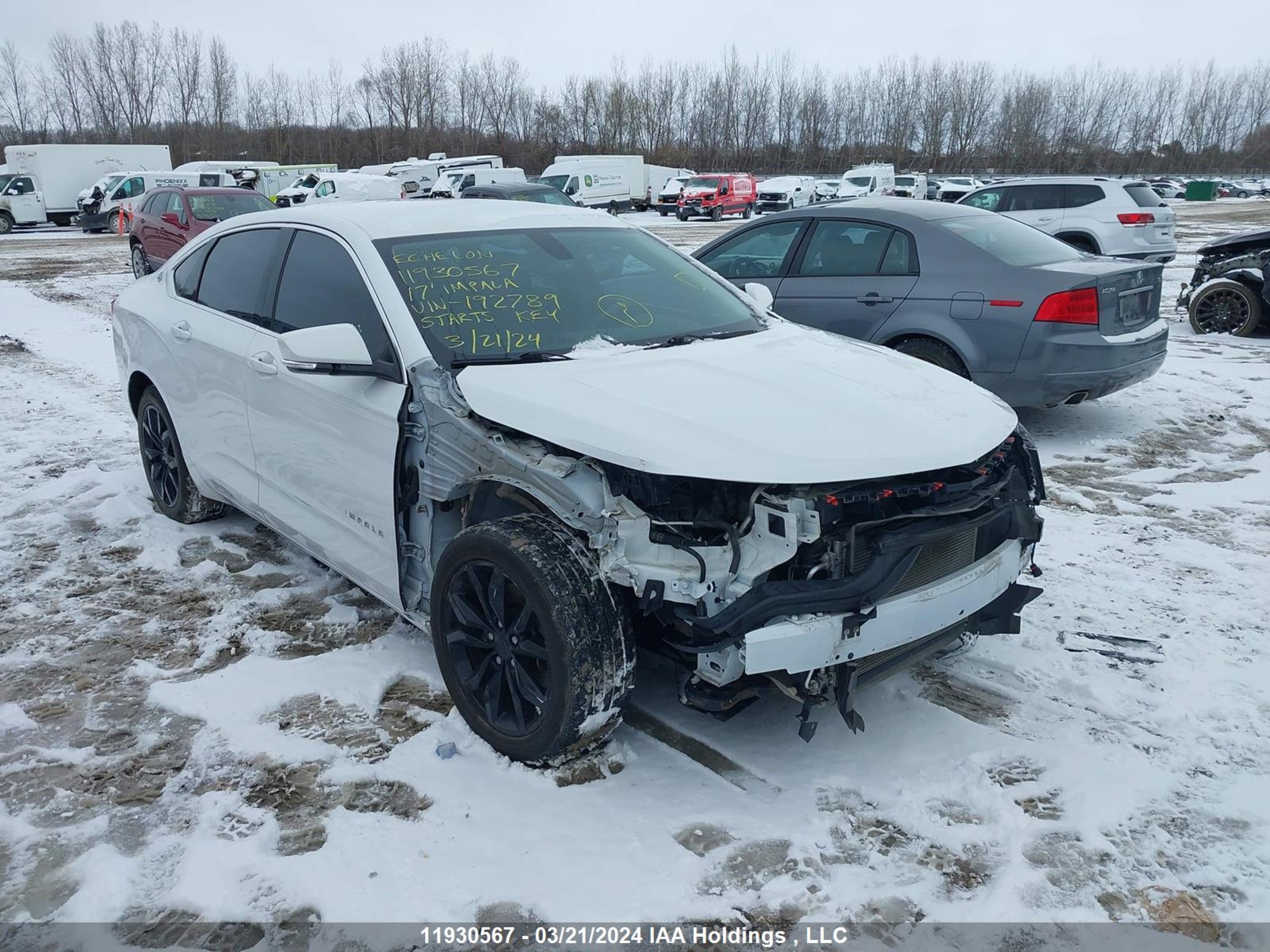 CHEVROLET IMPALA 2017 2g1105sa5h9192789