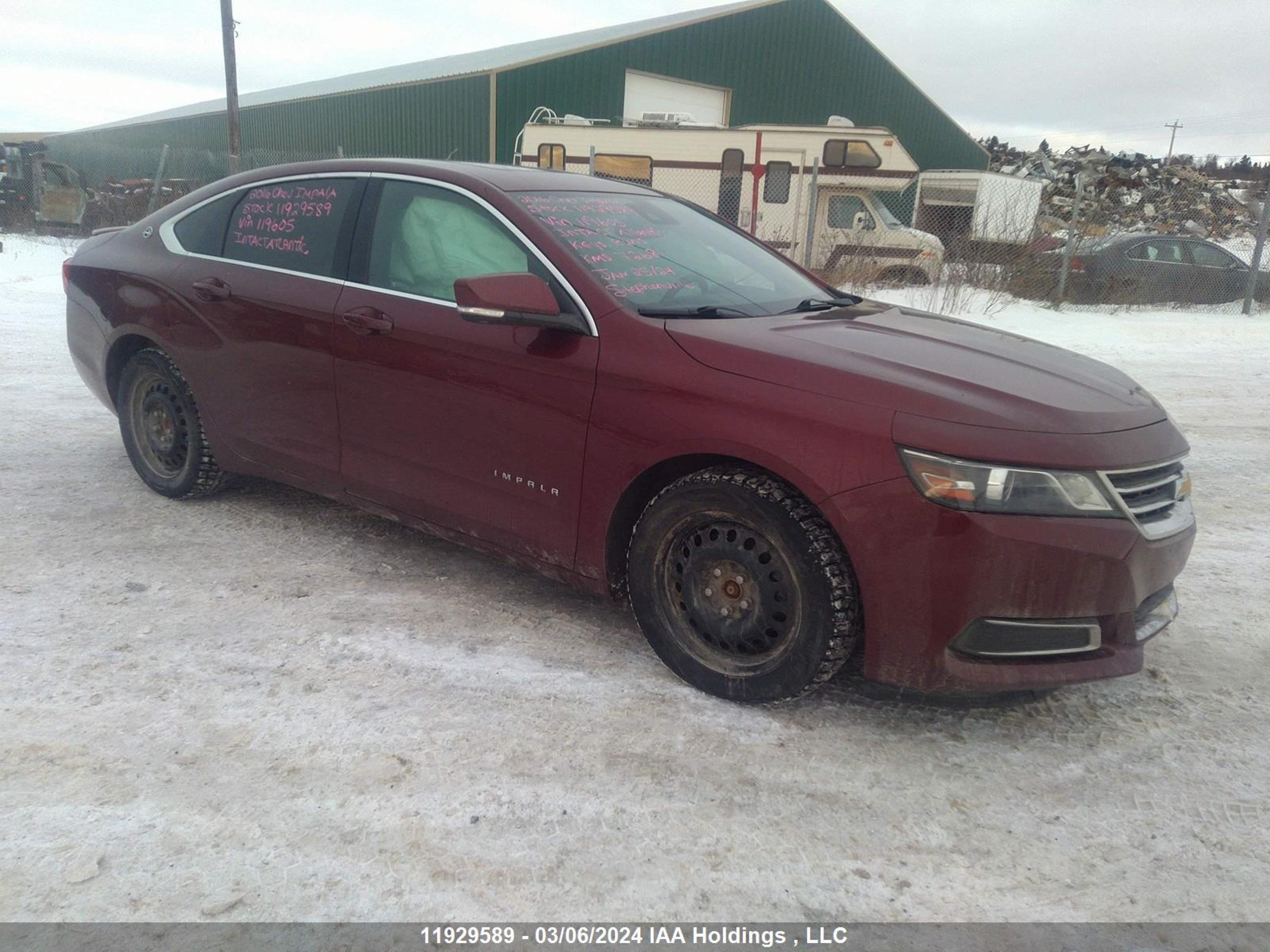 CHEVROLET IMPALA 2016 2g1115s34g9119605