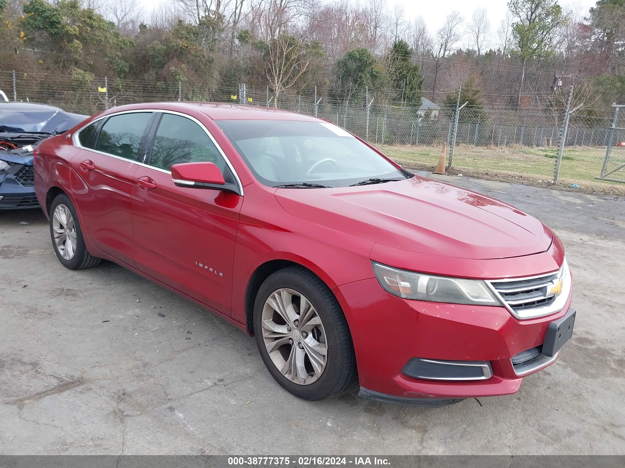 CHEVROLET IMPALA 2014 2g1125s31e9103226