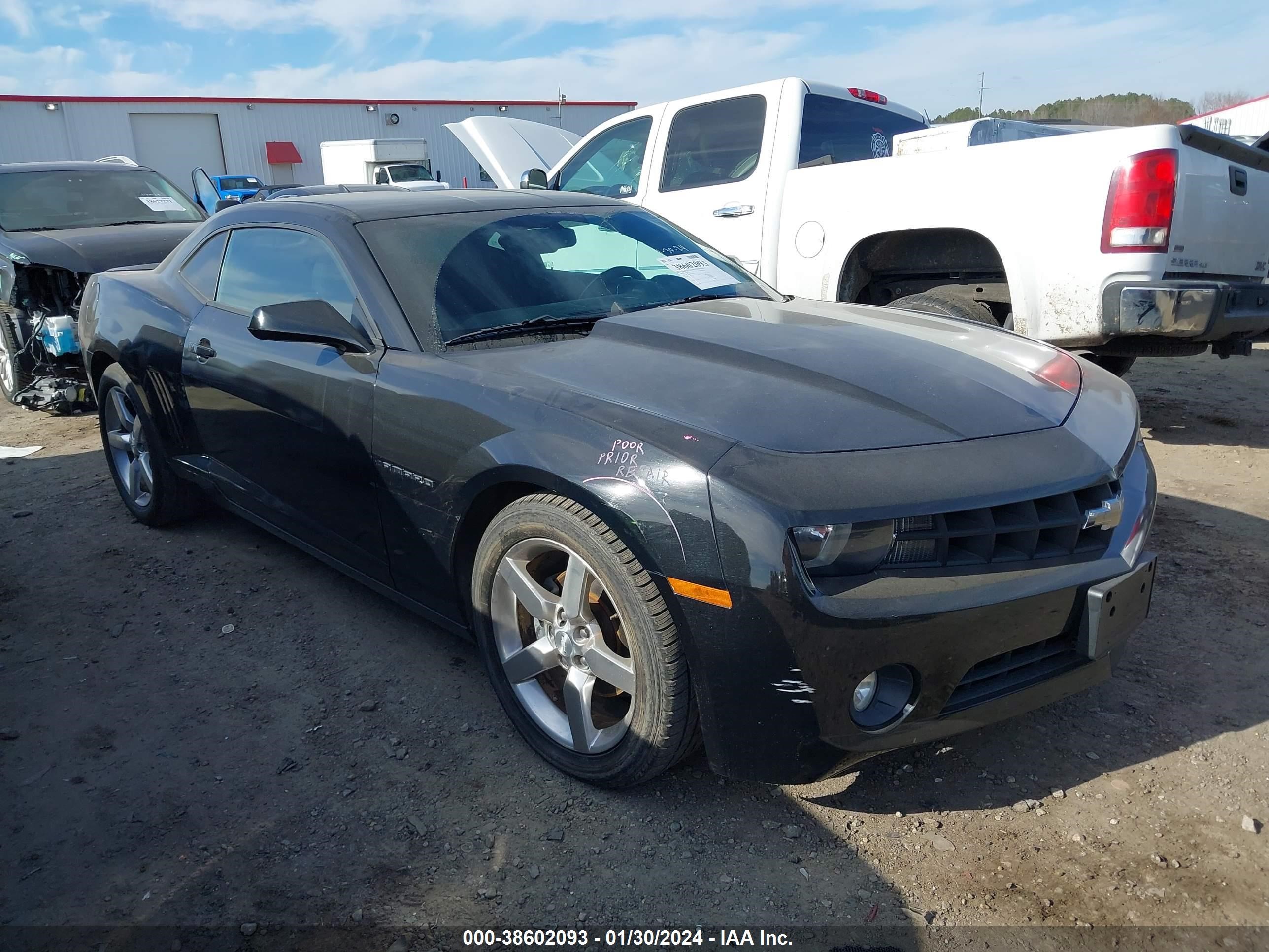 CHEVROLET CAMARO 2012 2g1fb1e38c9125330