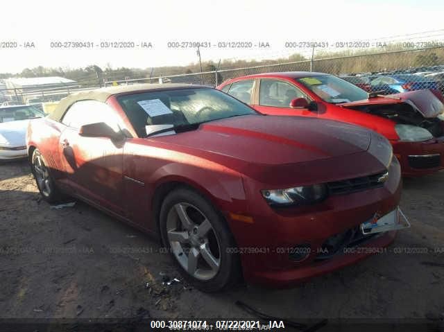 CHEVROLET CAMARO 2014 2g1fb3d39e9298306