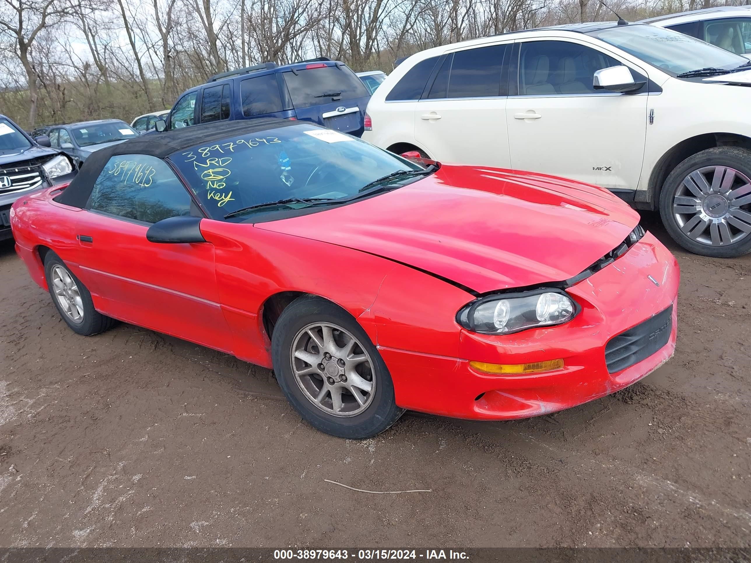 CHEVROLET CAMARO 2002 2g1fp32k622150212