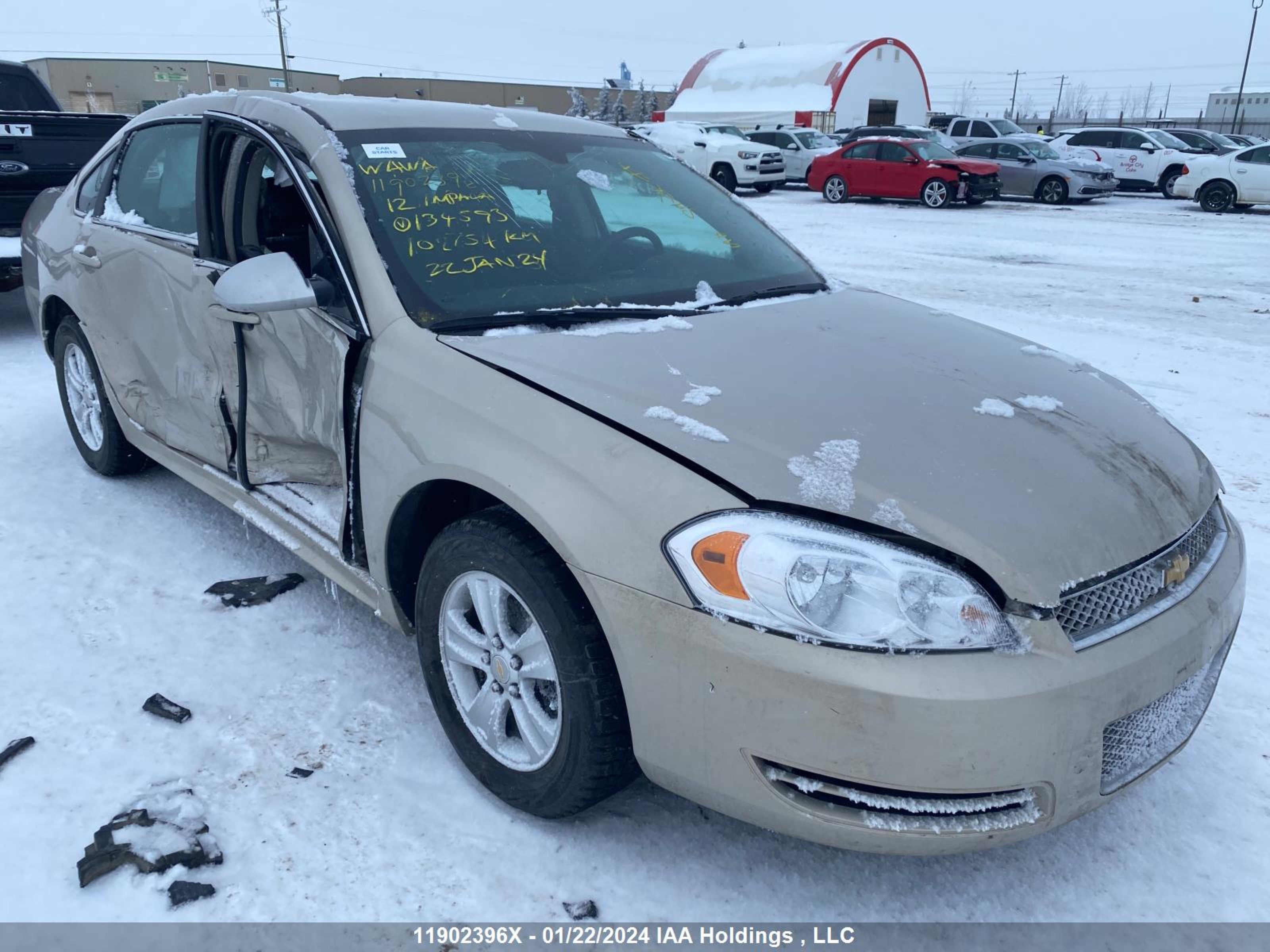 CHEVROLET IMPALA 2012 2g1wa5e37c1134593