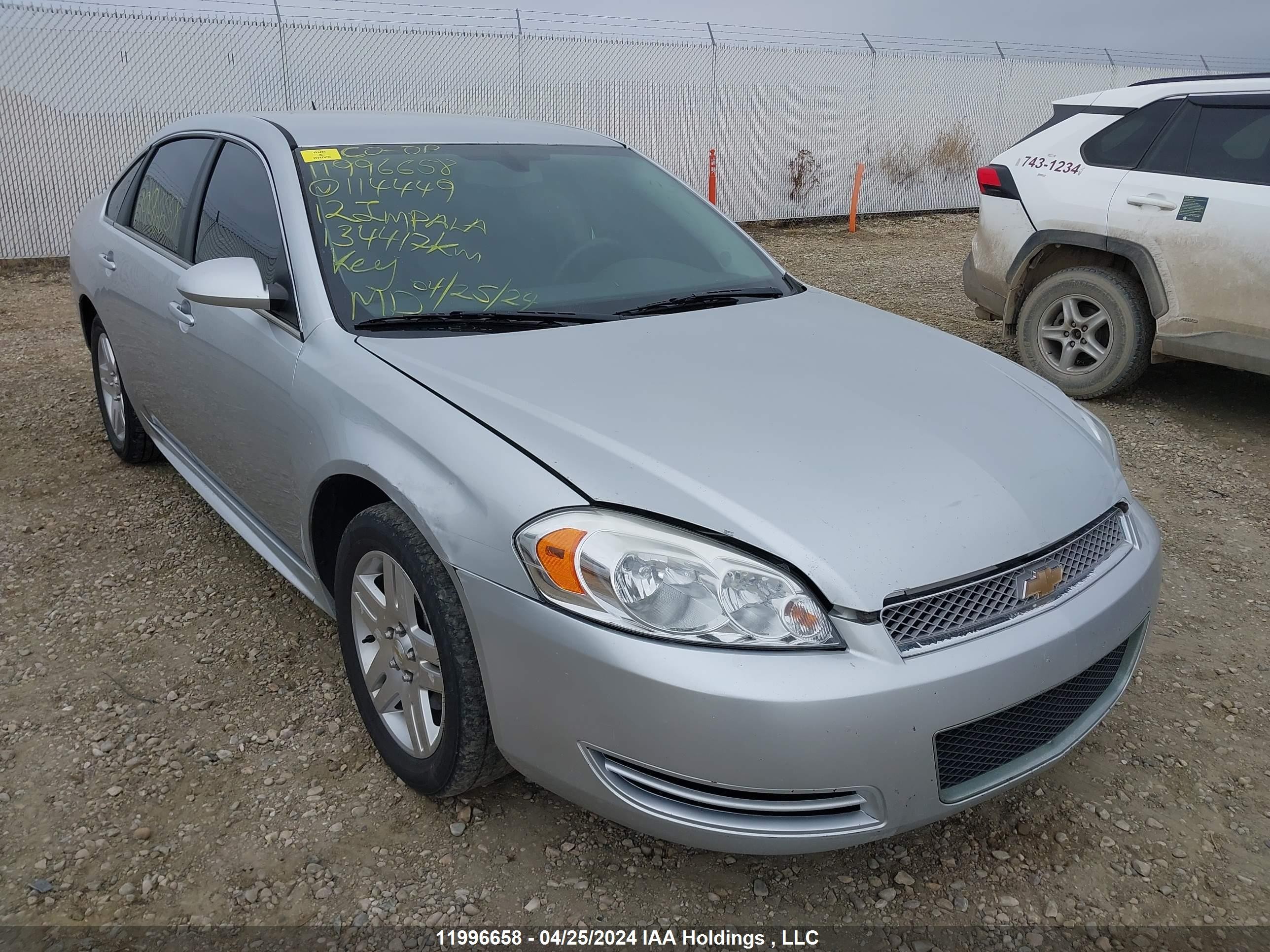 CHEVROLET IMPALA 2012 2g1wa5e3xc1114449