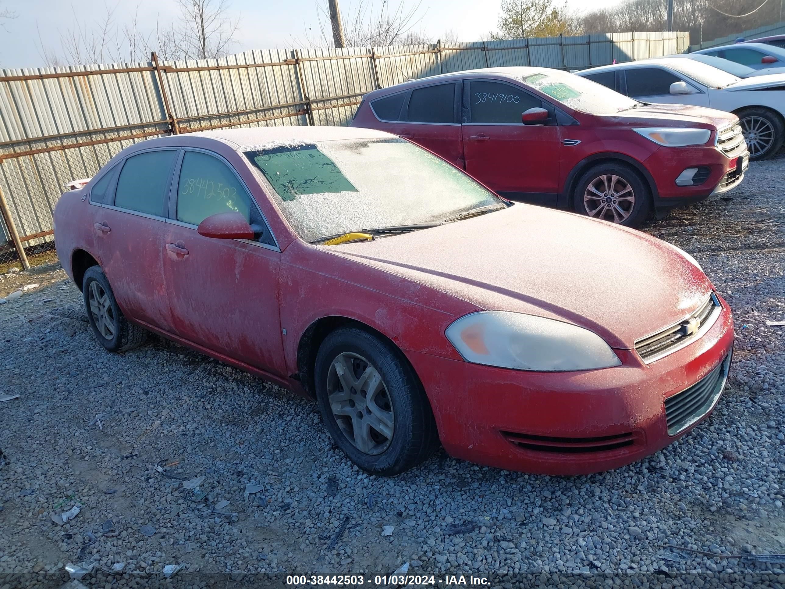 CHEVROLET IMPALA 2008 2g1wb55k089120791