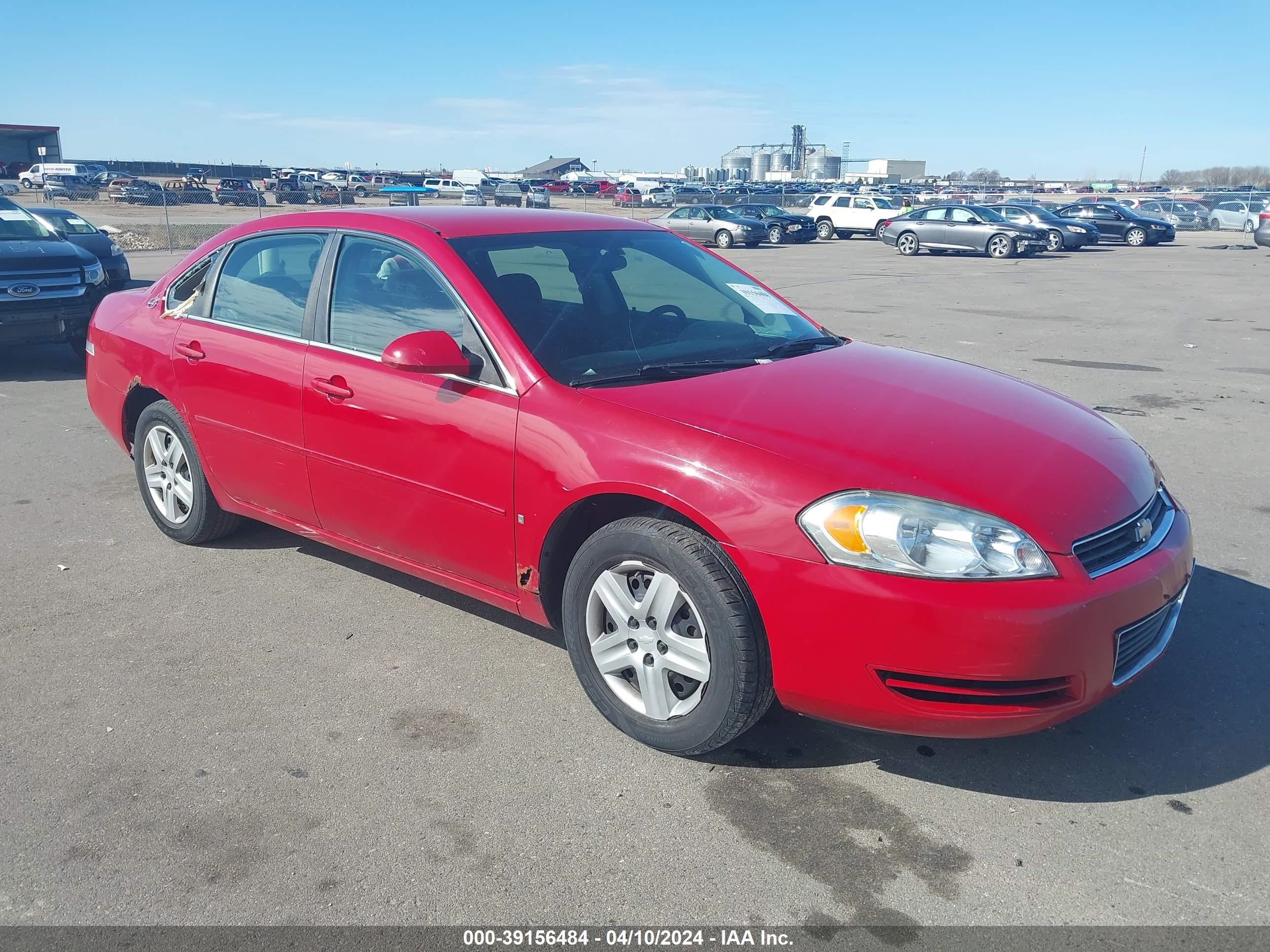 CHEVROLET IMPALA 2008 2g1wb55k381241328