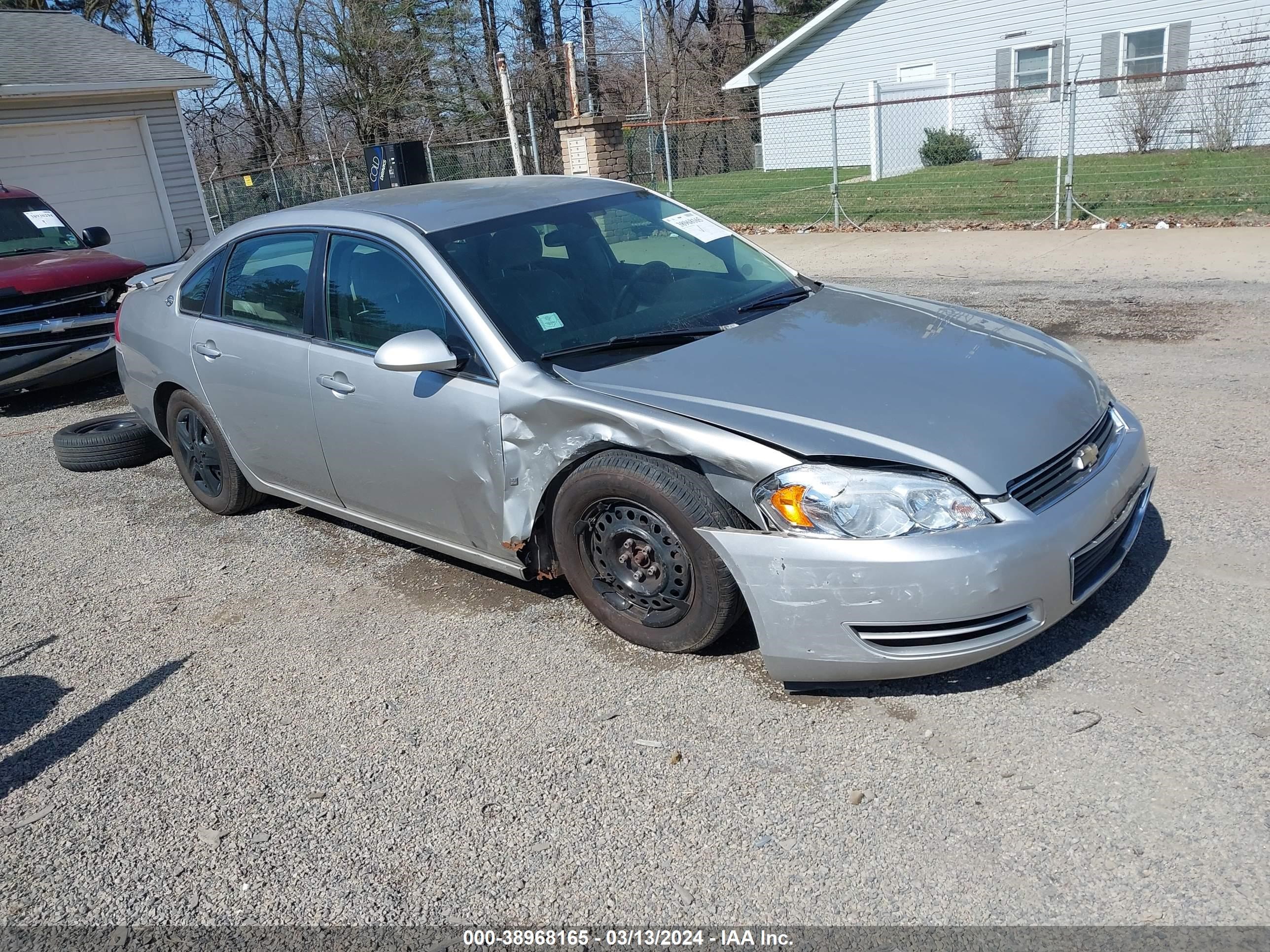 CHEVROLET IMPALA 2008 2g1wb55k389126505