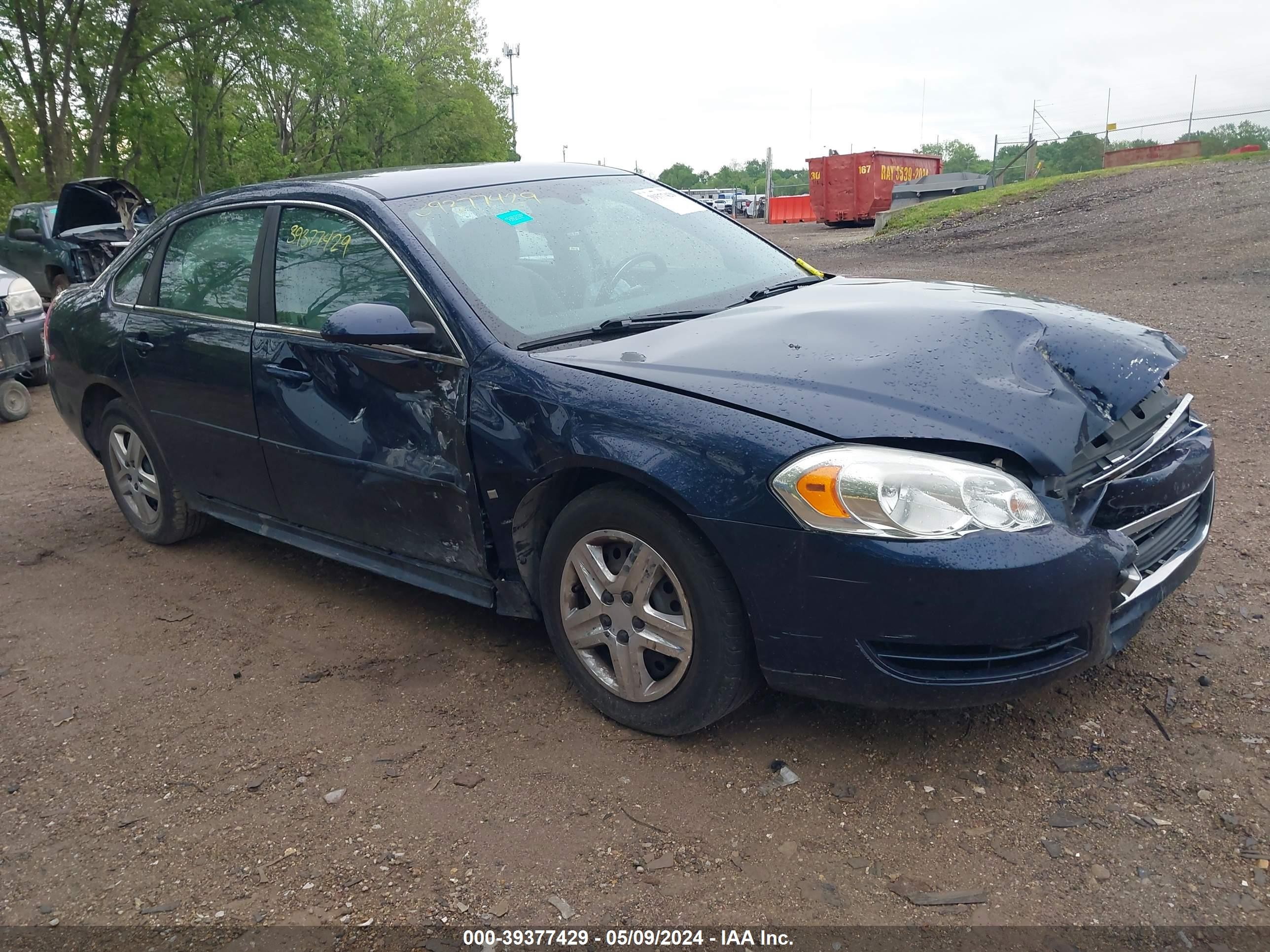 CHEVROLET IMPALA 2009 2g1wb57k591215375