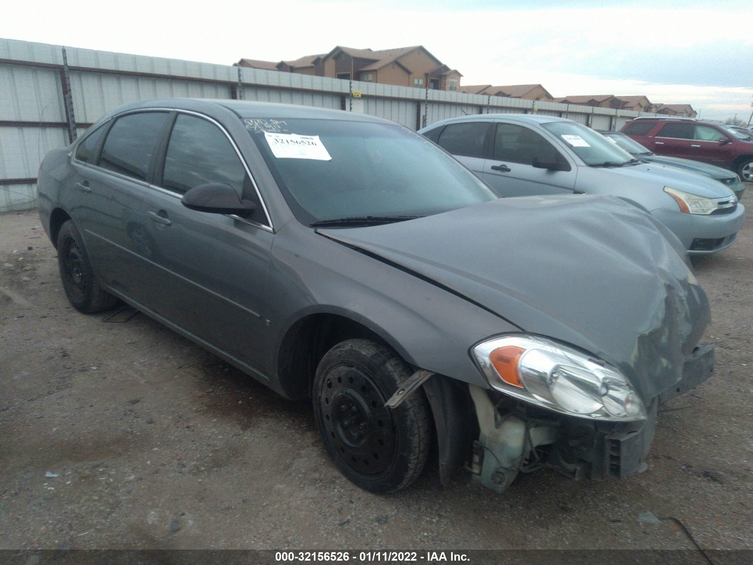 CHEVROLET IMPALA 2008 2g1wb58k389178406