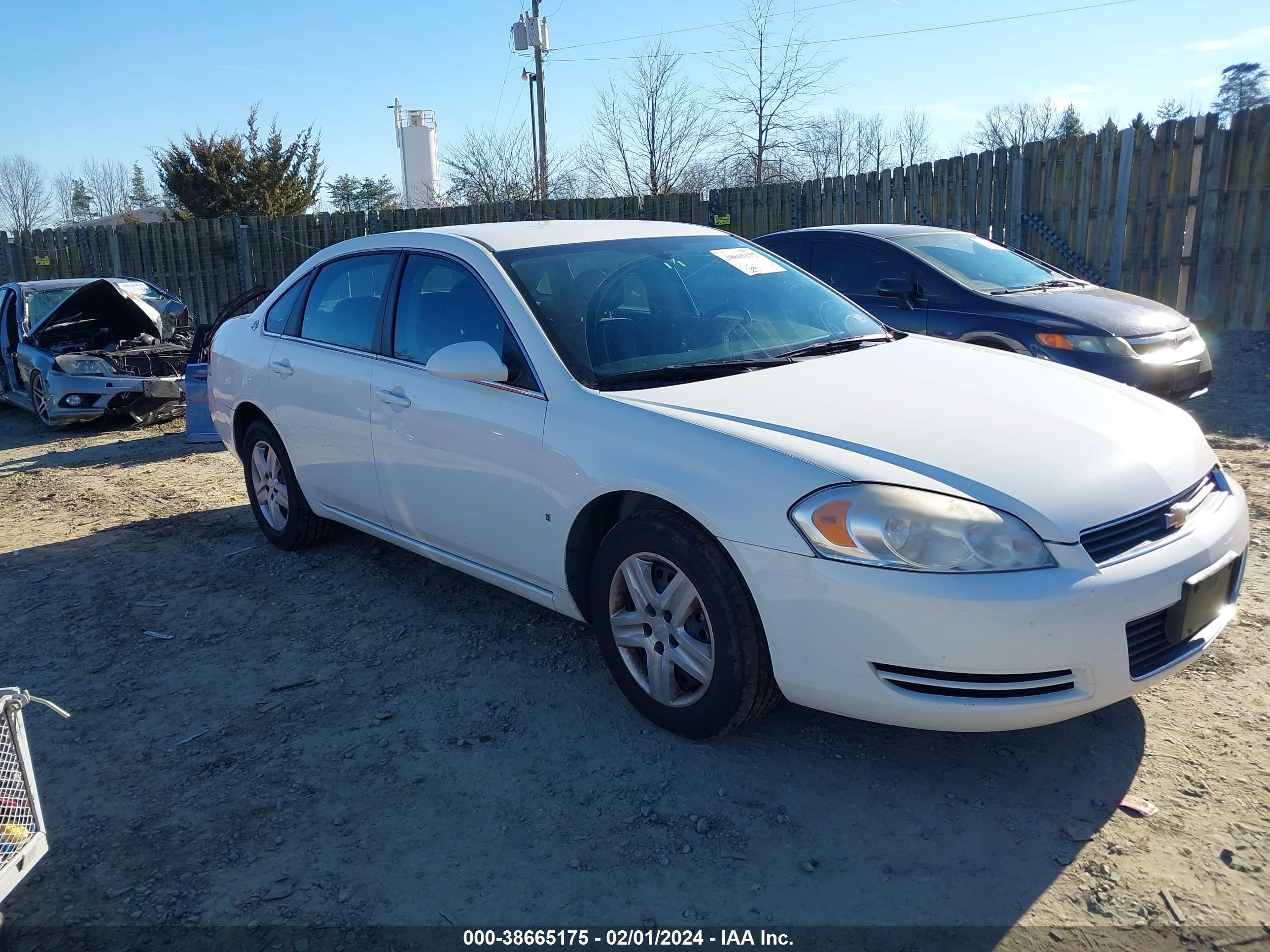 CHEVROLET IMPALA 2008 2g1wb58k481305128