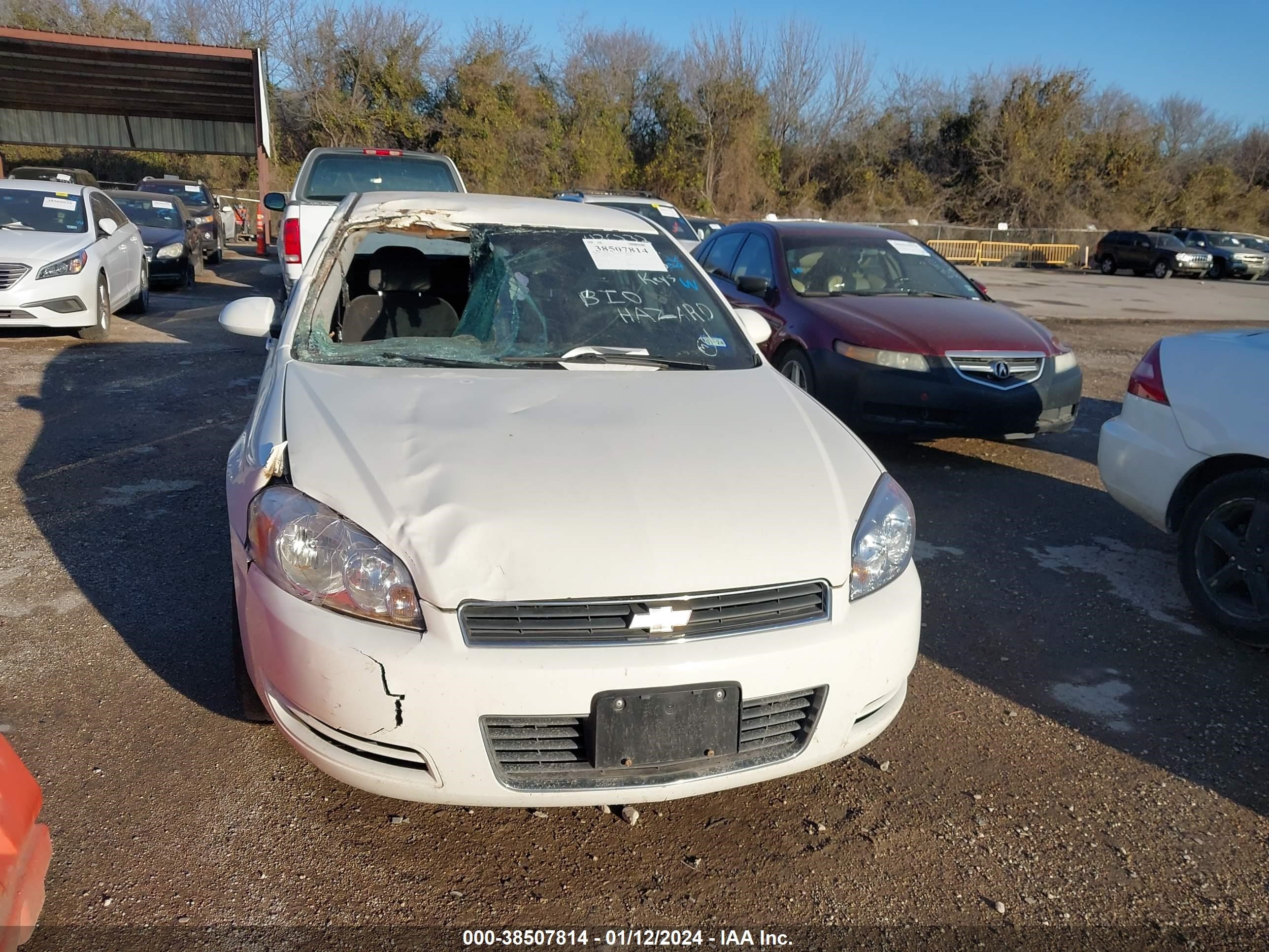 CHEVROLET IMPALA 2008 2g1wb58k581224378