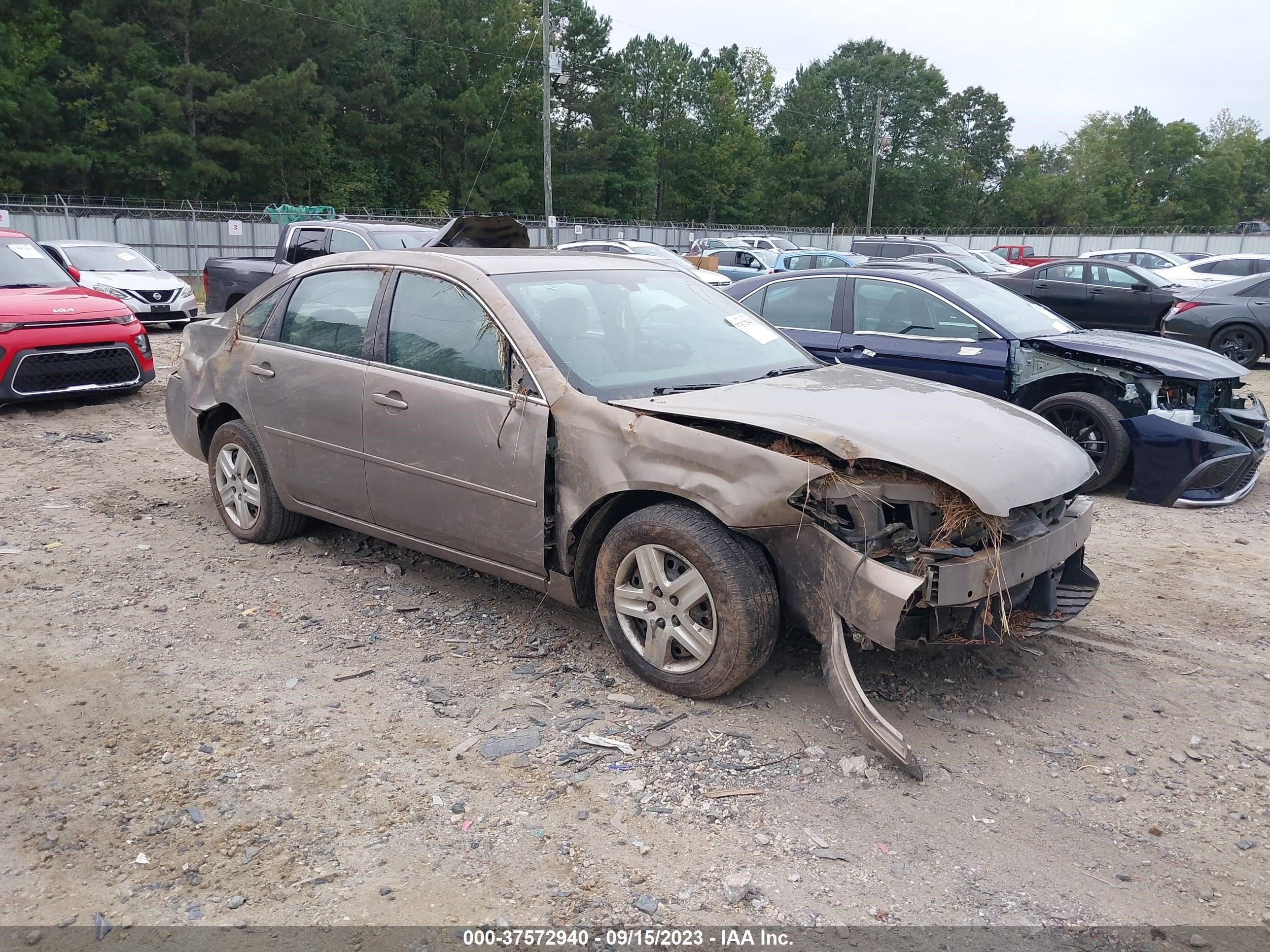 CHEVROLET IMPALA 2007 2g1wb58k679276263