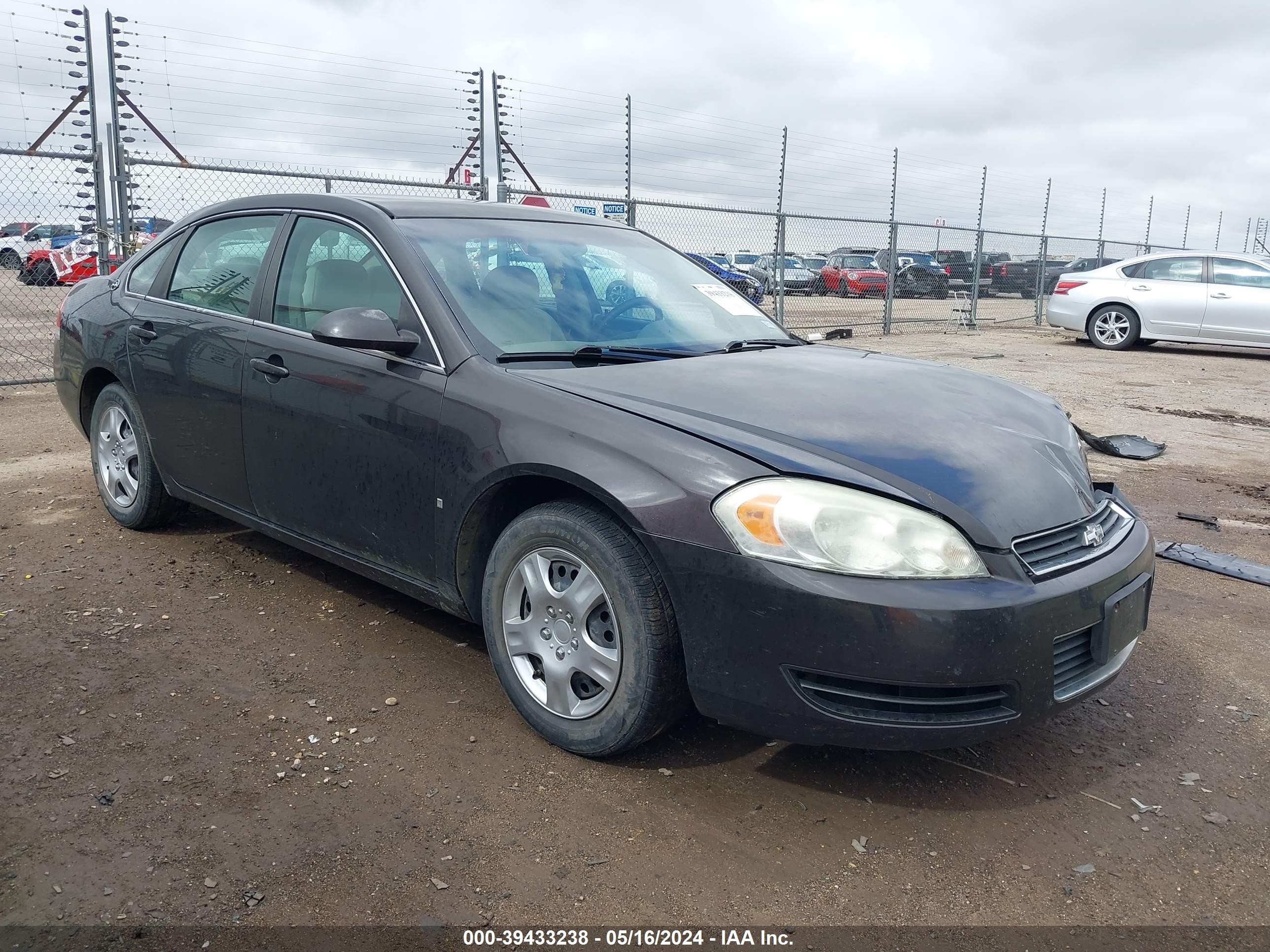 CHEVROLET IMPALA 2008 2g1wb58k681289627