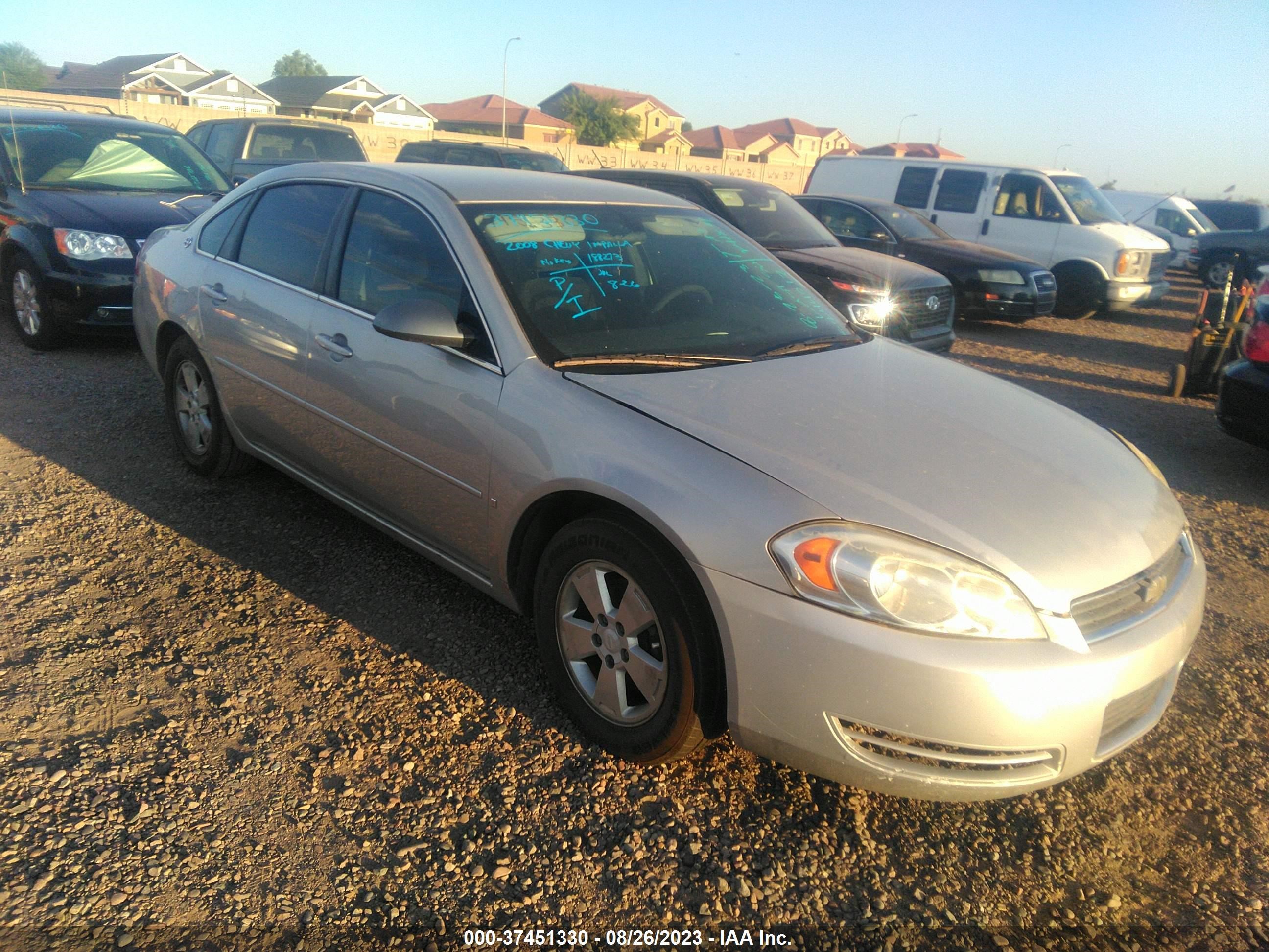 CHEVROLET IMPALA 2008 2g1wb58k689244012