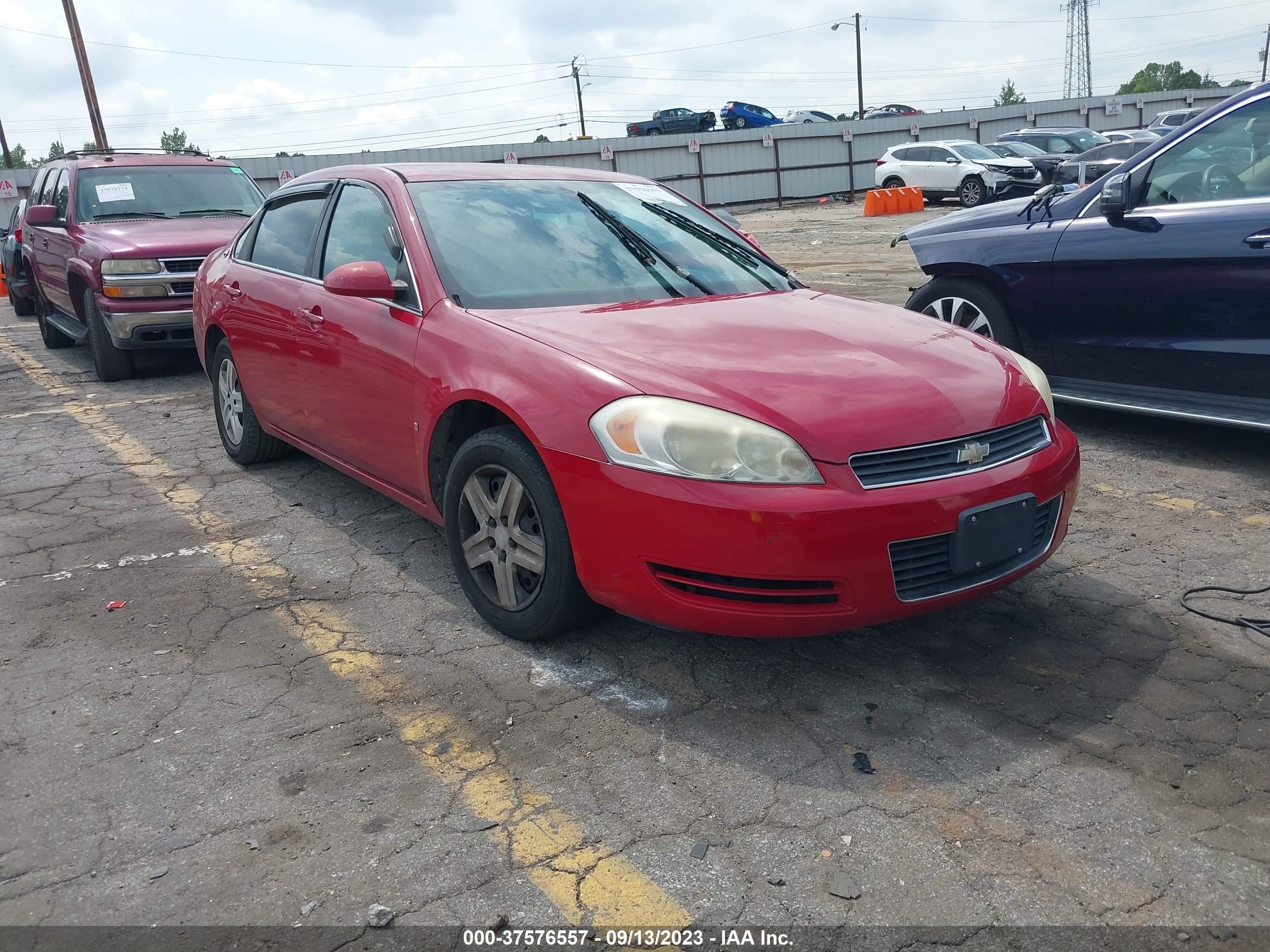 CHEVROLET IMPALA 2008 2g1wb58kx81304498