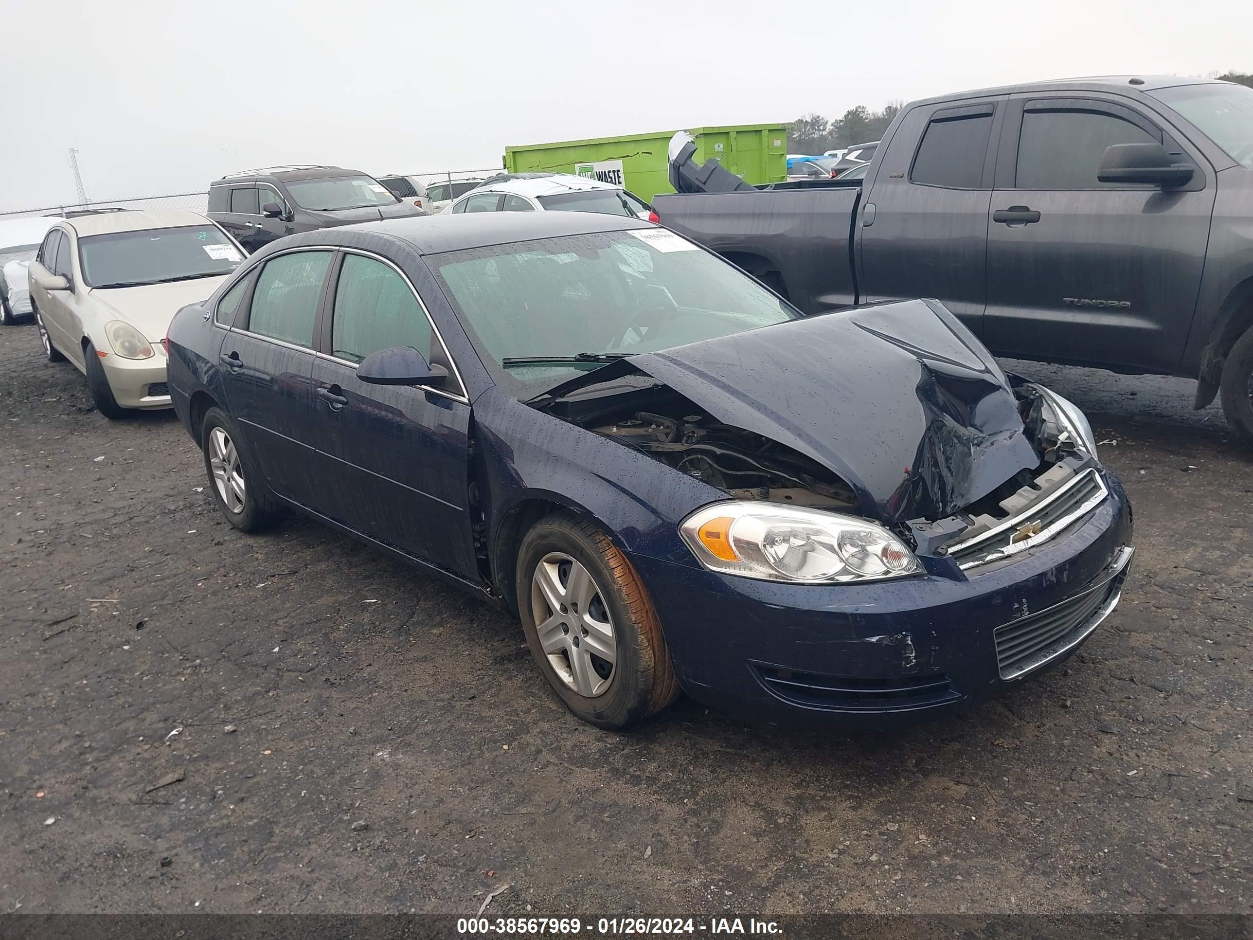 CHEVROLET IMPALA 2008 2g1wb58kx81376611