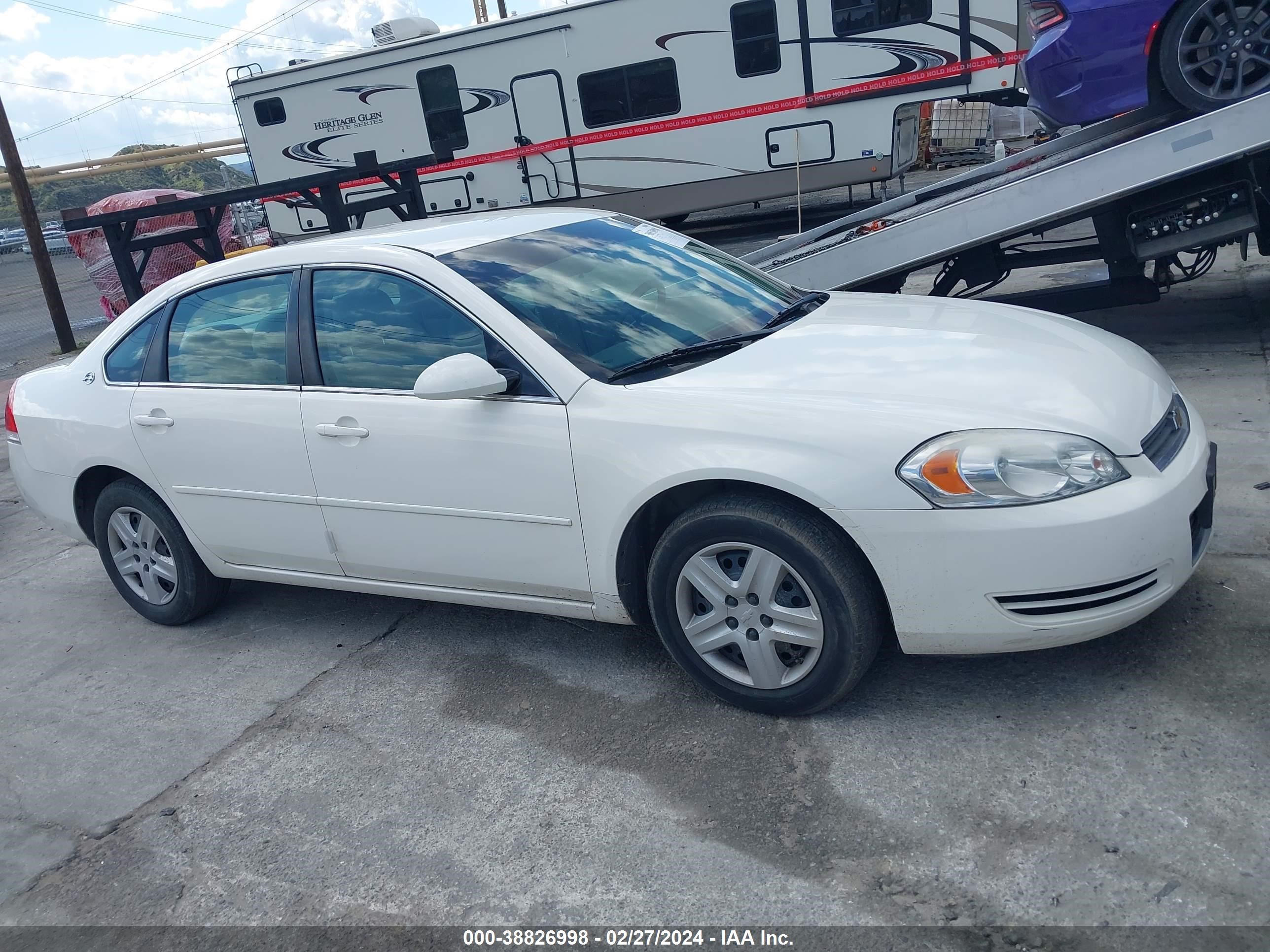 CHEVROLET IMPALA 2007 2g1wb58n079228493