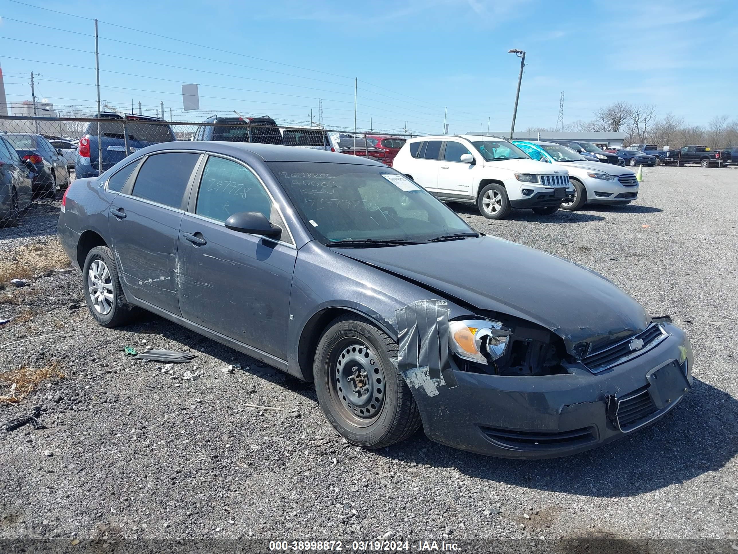 CHEVROLET IMPALA 2008 2g1wb58n281297928