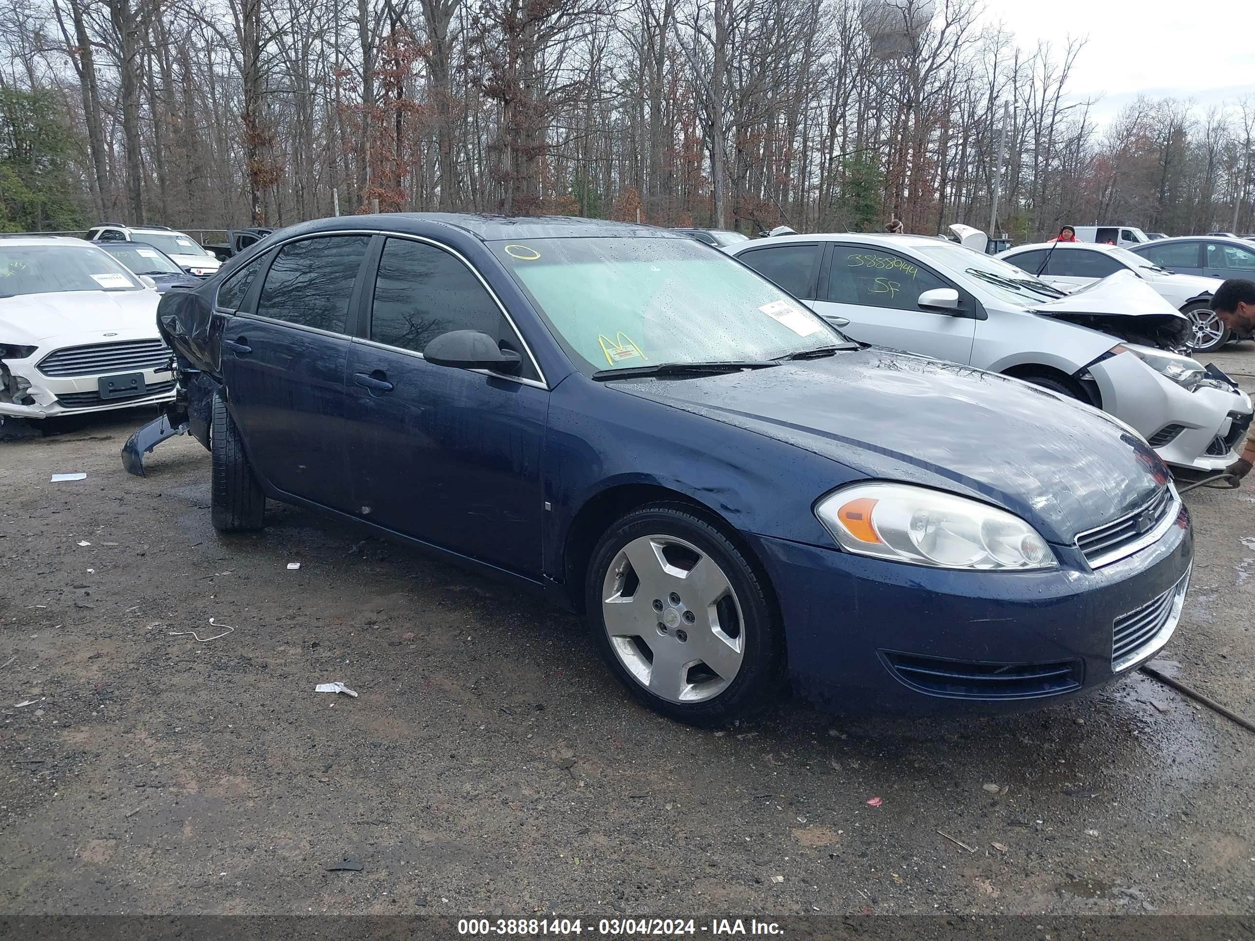 CHEVROLET IMPALA 2008 2g1wb58n381376198