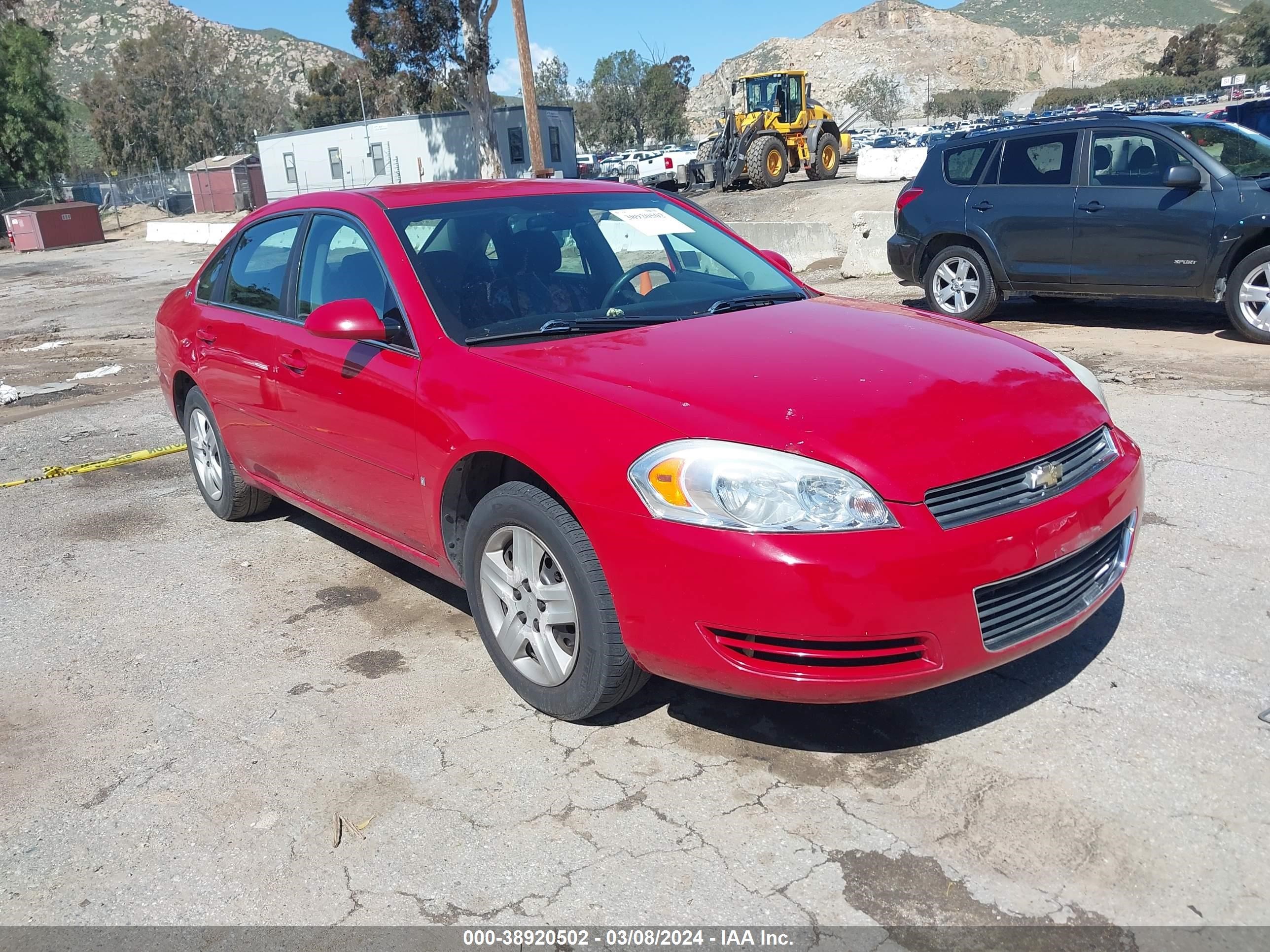 CHEVROLET IMPALA 2008 2g1wb58nx89209645