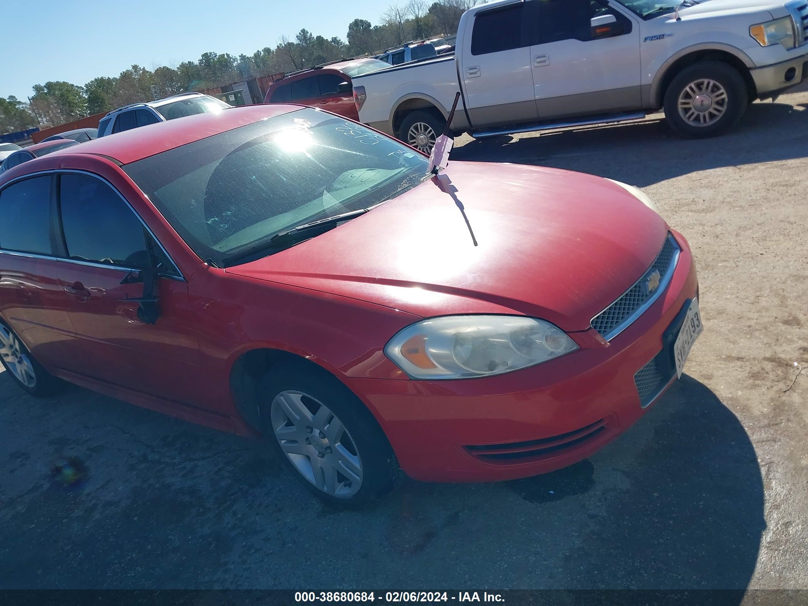 CHEVROLET IMPALA 2012 2g1wb5e33c1320600