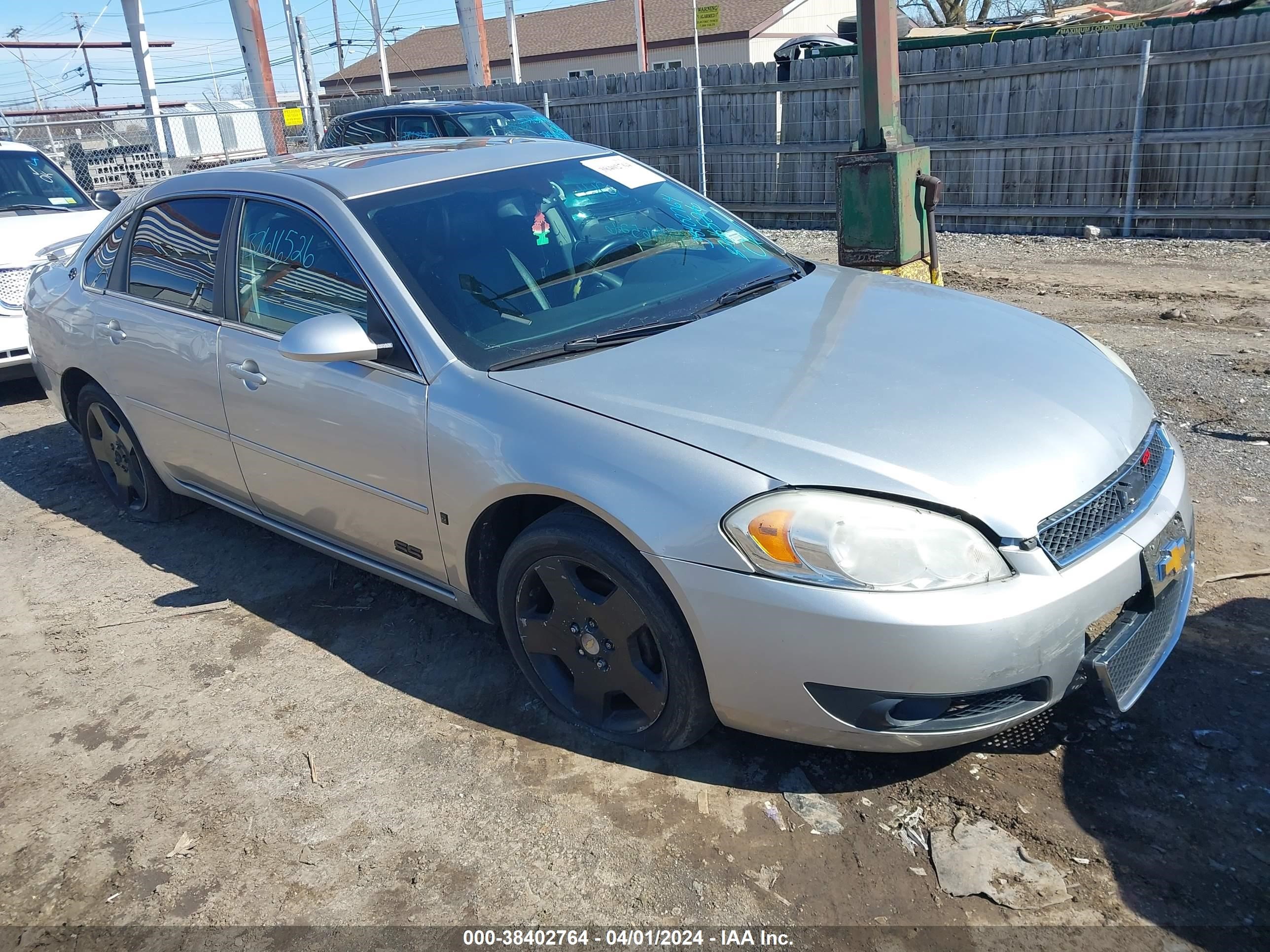 CHEVROLET IMPALA 2008 2g1wd58c481321820