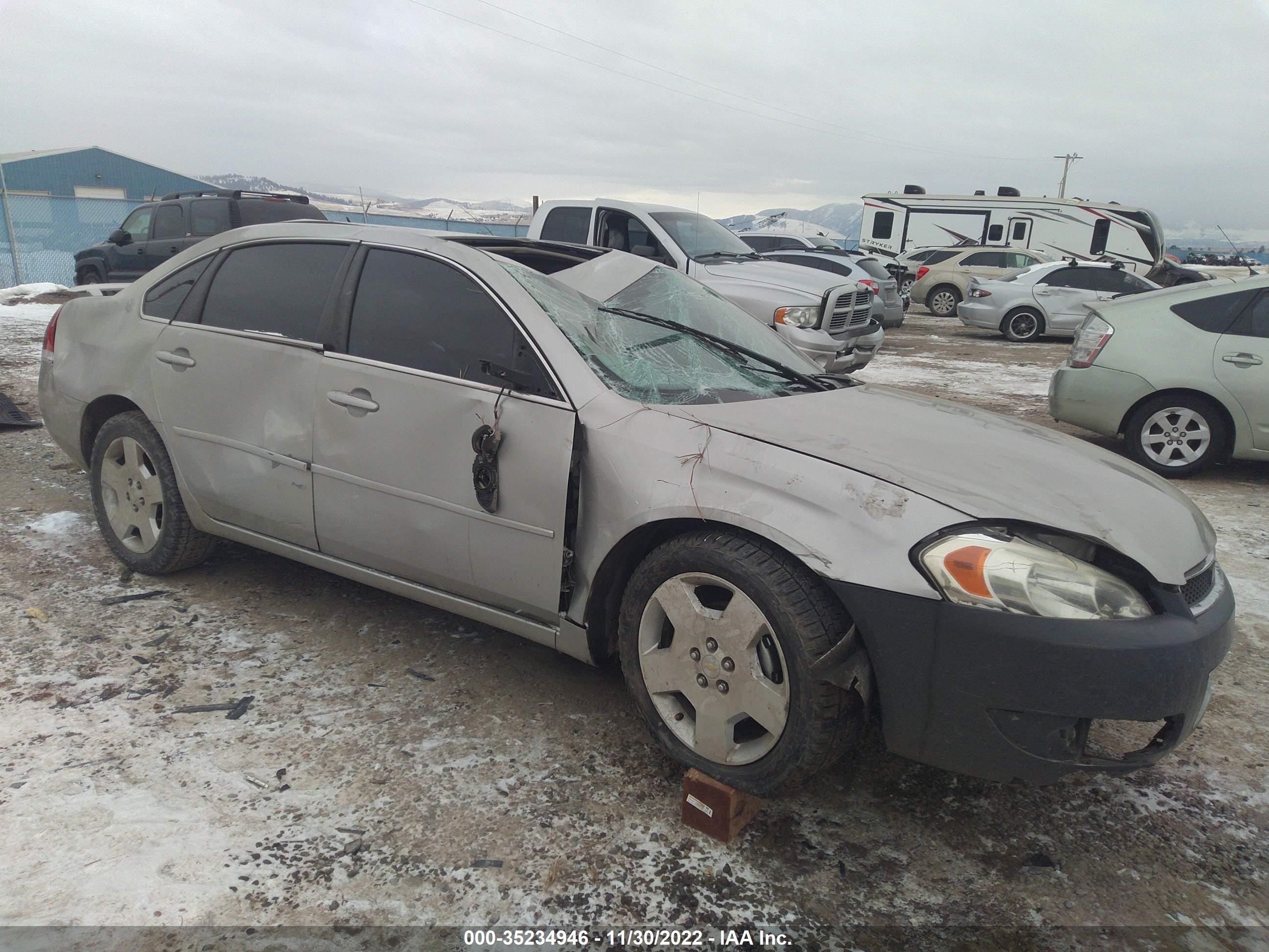 CHEVROLET IMPALA 2008 2g1wd58c689104237