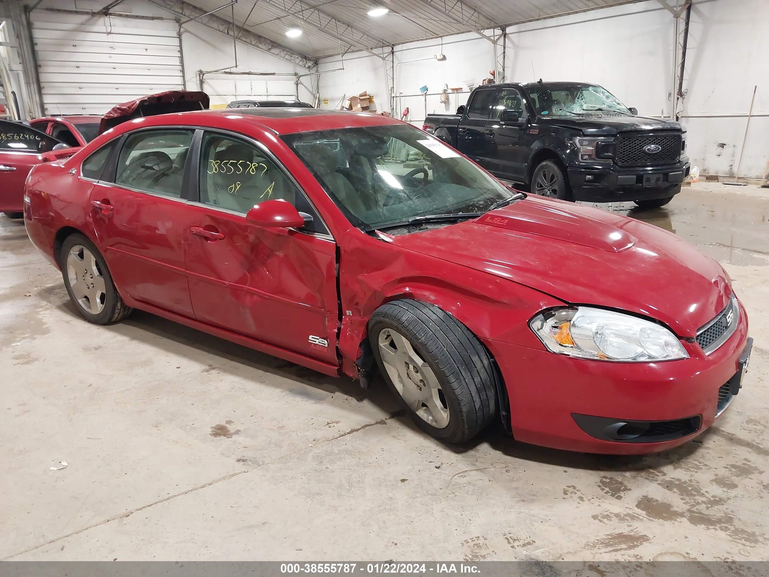 CHEVROLET IMPALA 2008 2g1wd58c781352284