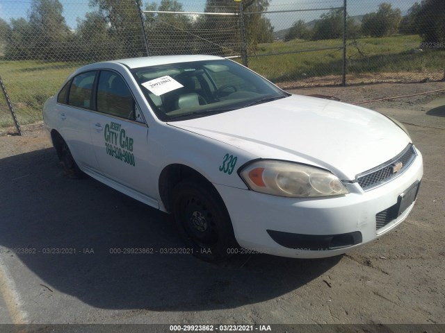 CHEVROLET IMPALA POLICE 2012 2g1wd5e30c1314814