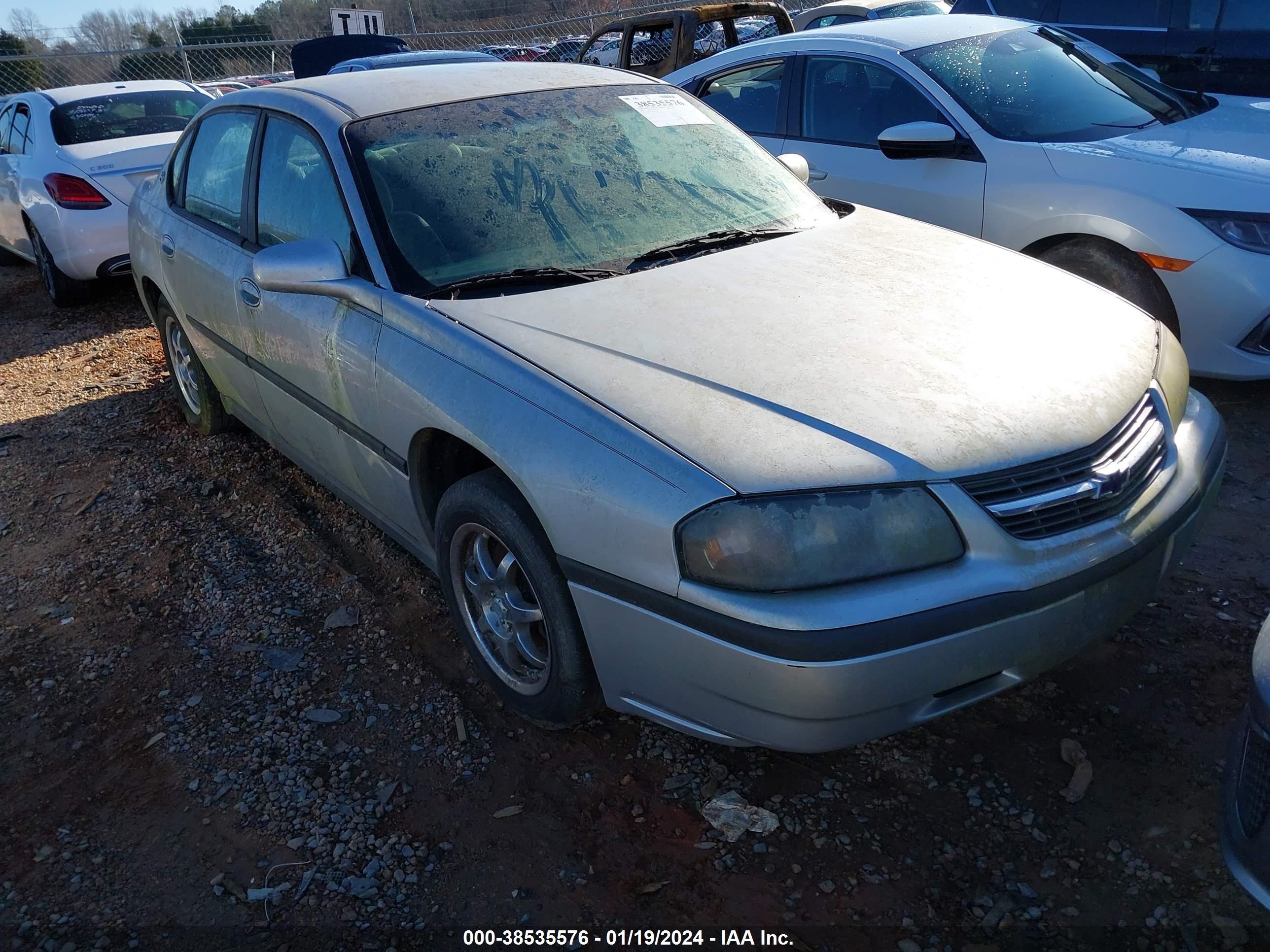 CHEVROLET IMPALA 2003 2g1wf52e039351752