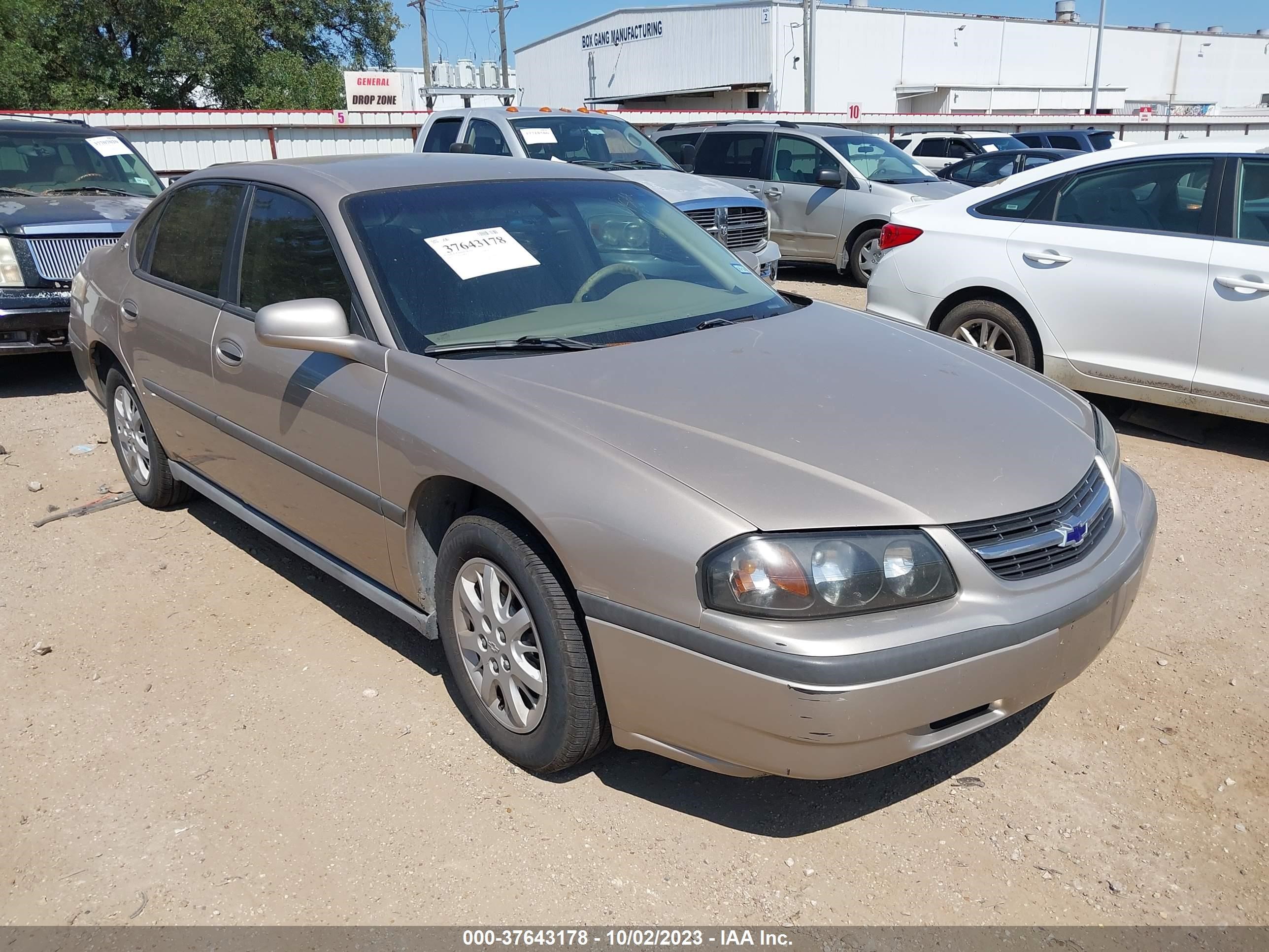 CHEVROLET IMPALA 2003 2g1wf52e139228929