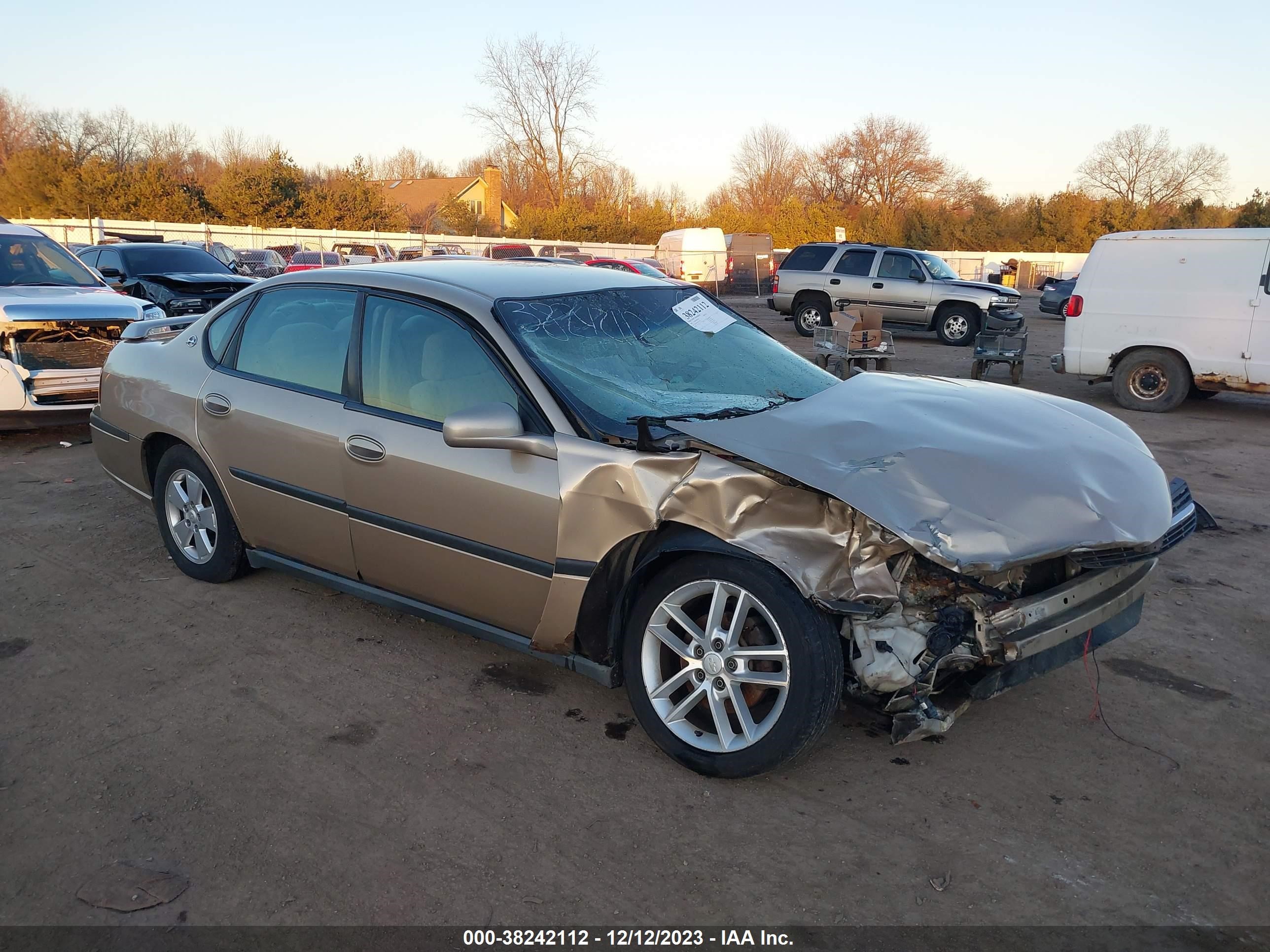 CHEVROLET IMPALA 2004 2g1wf52e149161332