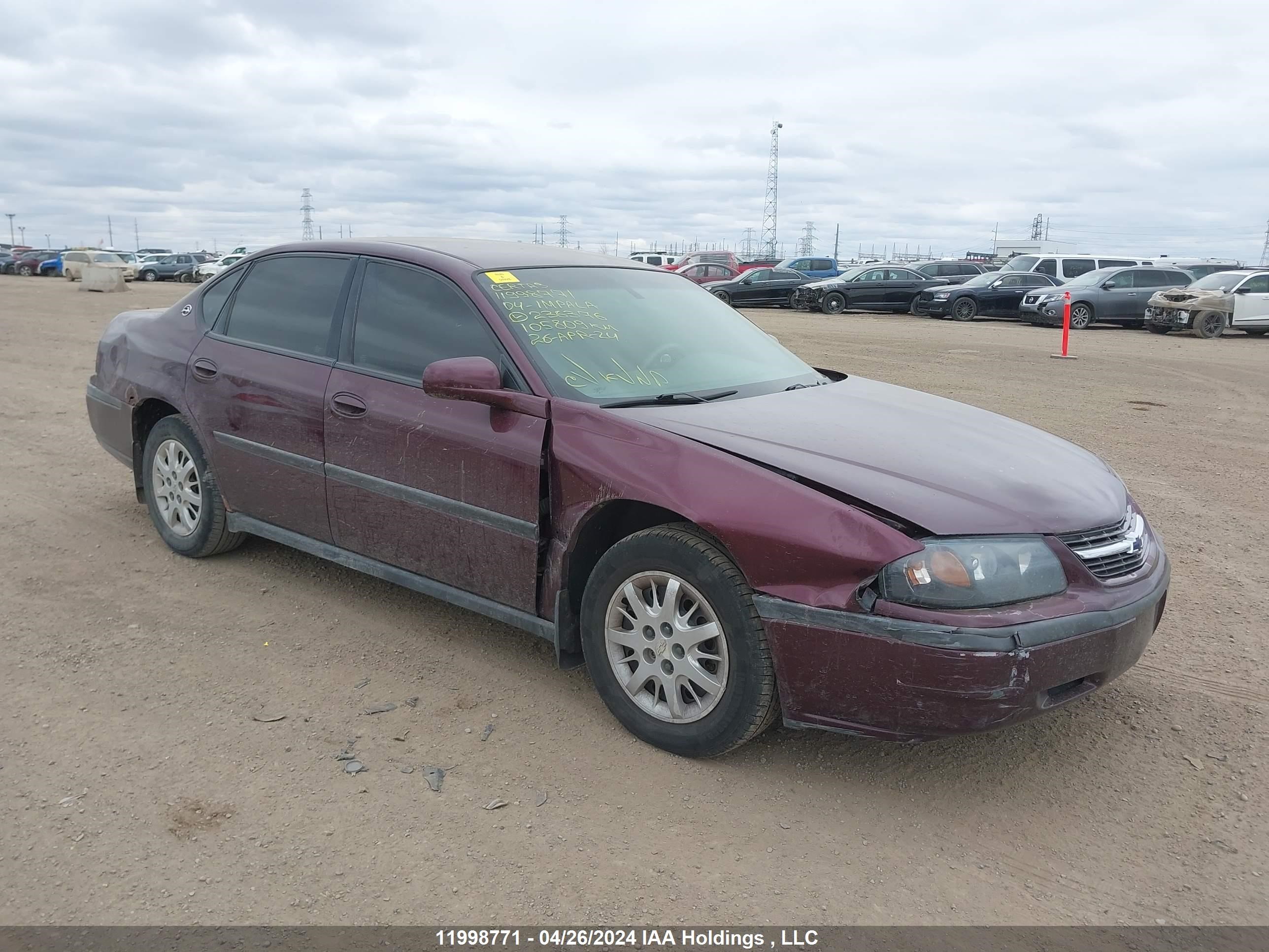 CHEVROLET IMPALA 2004 2g1wf52e249236376