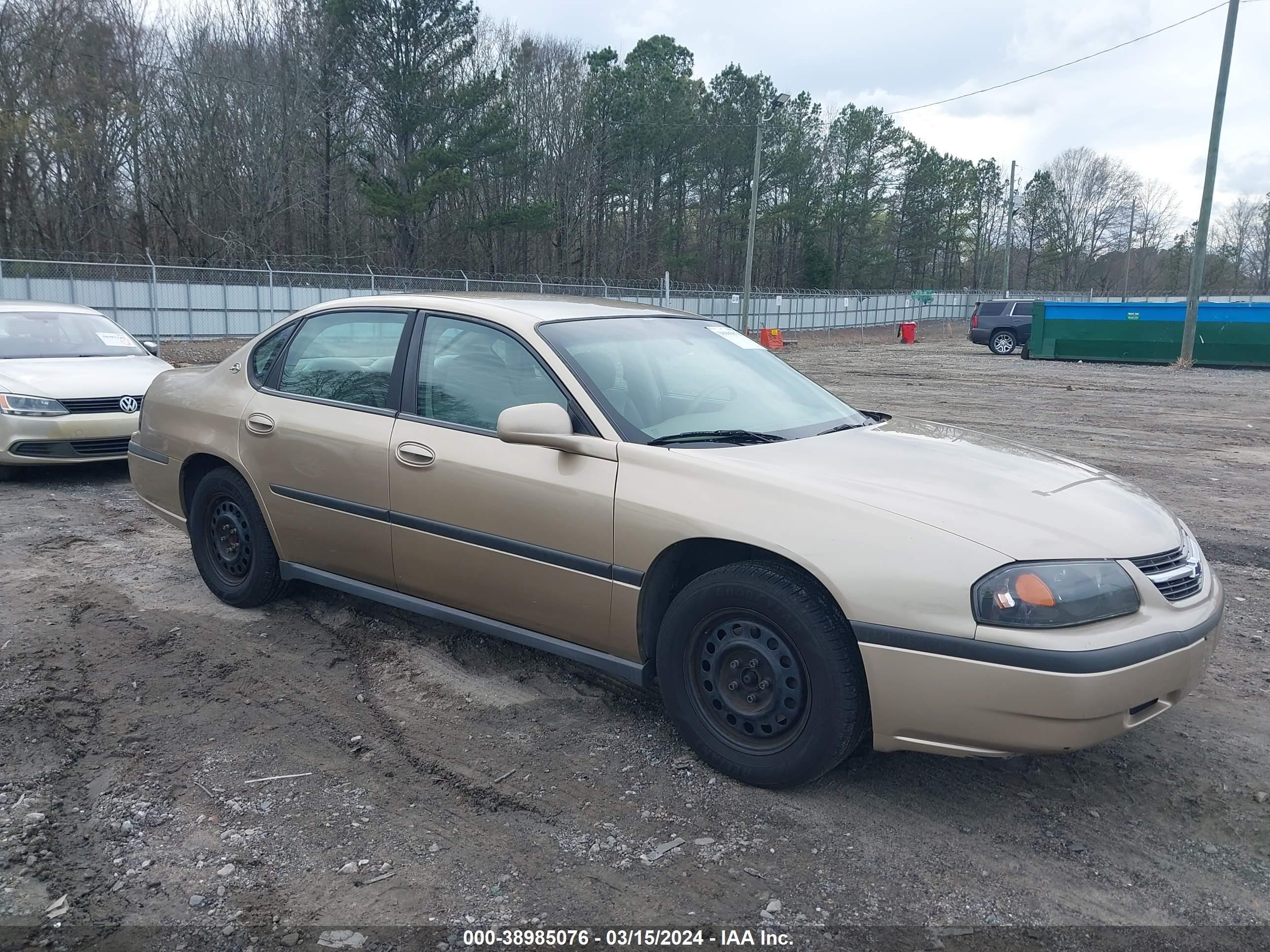 CHEVROLET IMPALA 2004 2g1wf52e249279731