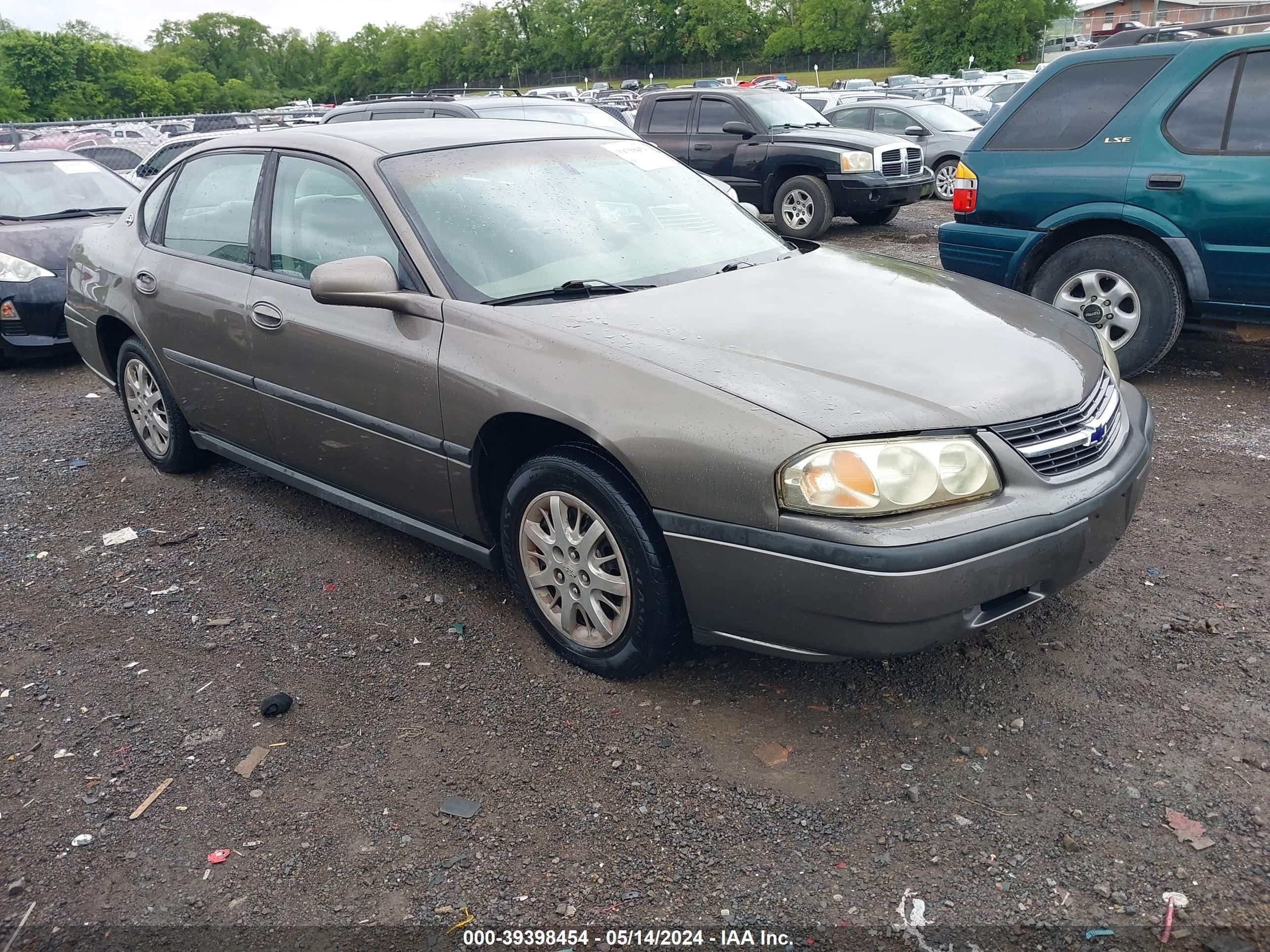 CHEVROLET IMPALA 2003 2g1wf52e439212305