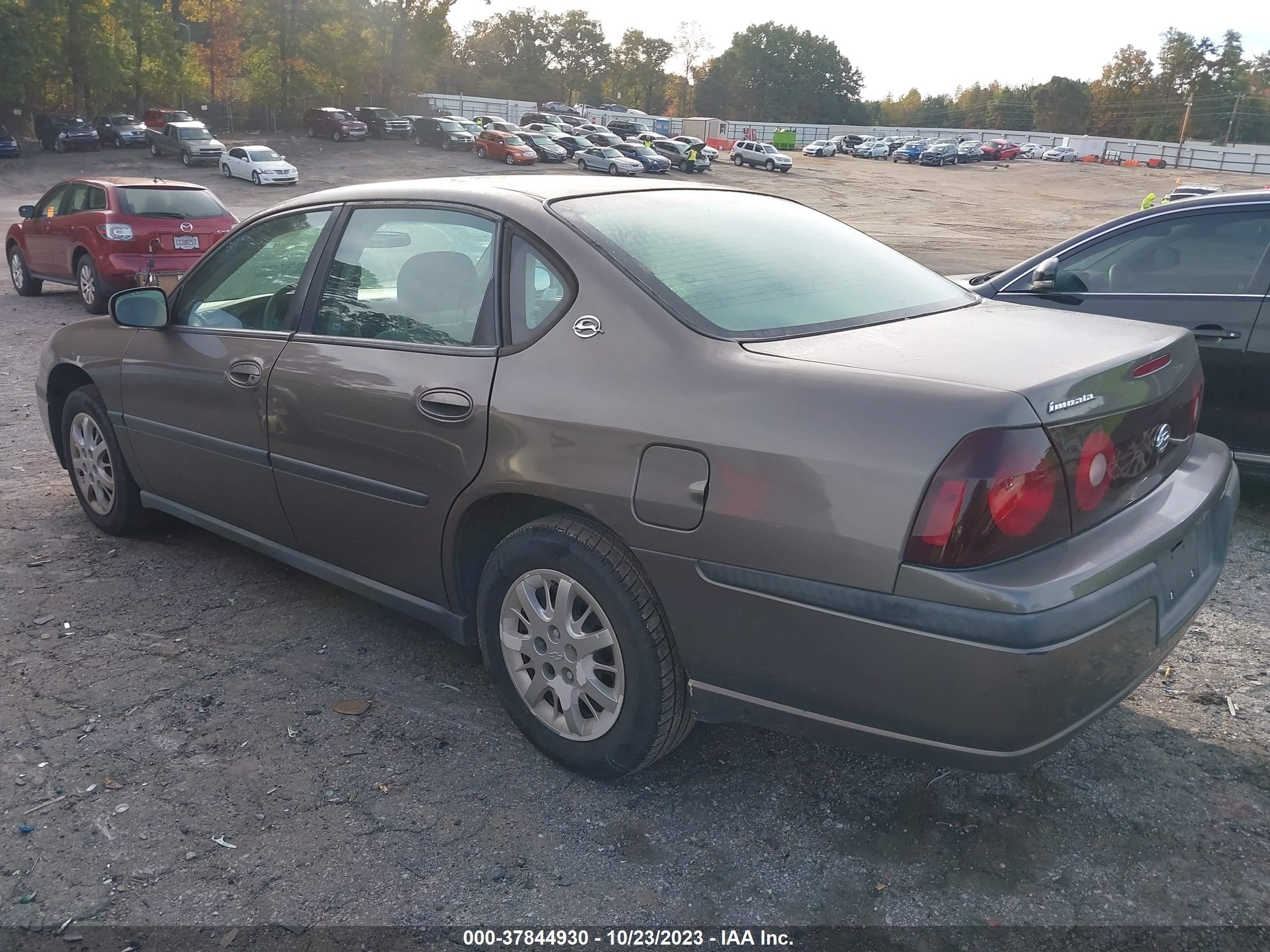 CHEVROLET IMPALA 2003 2g1wf52e439429613